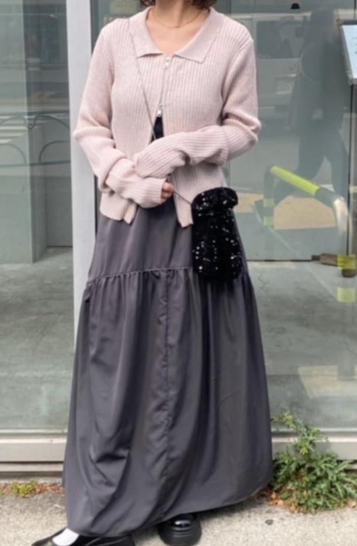 現貨！已絕版 Kastane 剪裁拼接感抽皺裙 KAZ1032501A0001