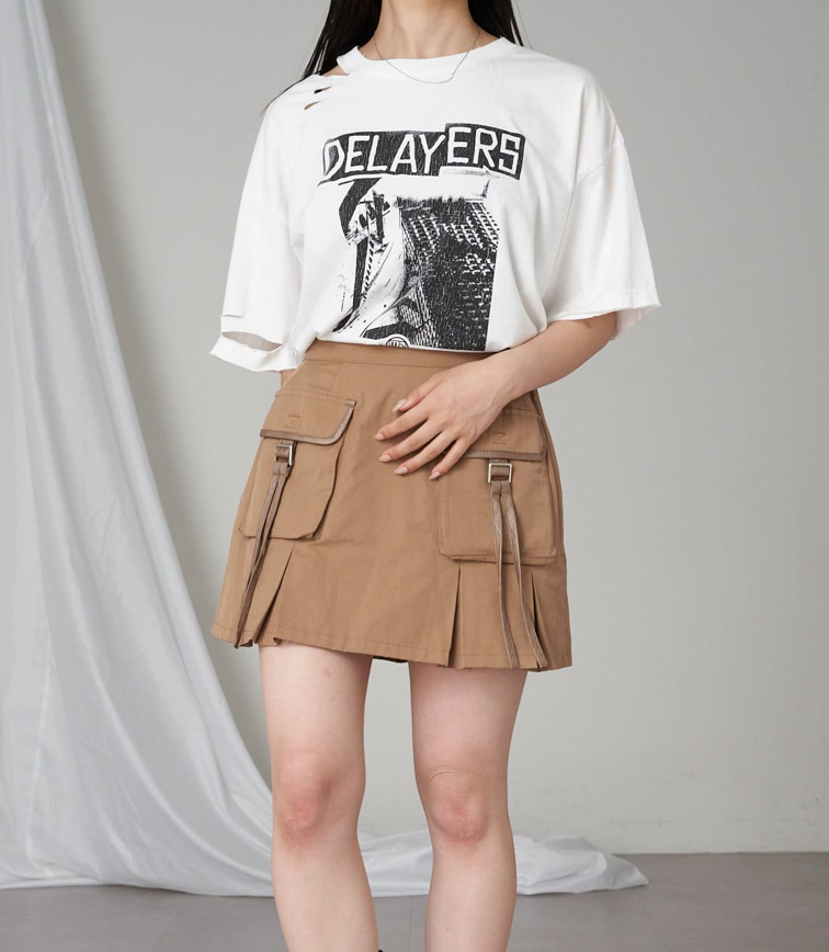 現貨！RAY CASSIN 滾邊工裝迷你裙