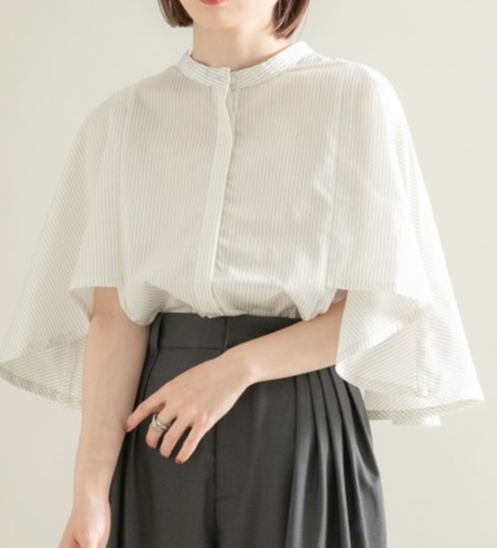 限時特價✨KBF 波浪直條紋層次感襯衫 KBA5-23R360