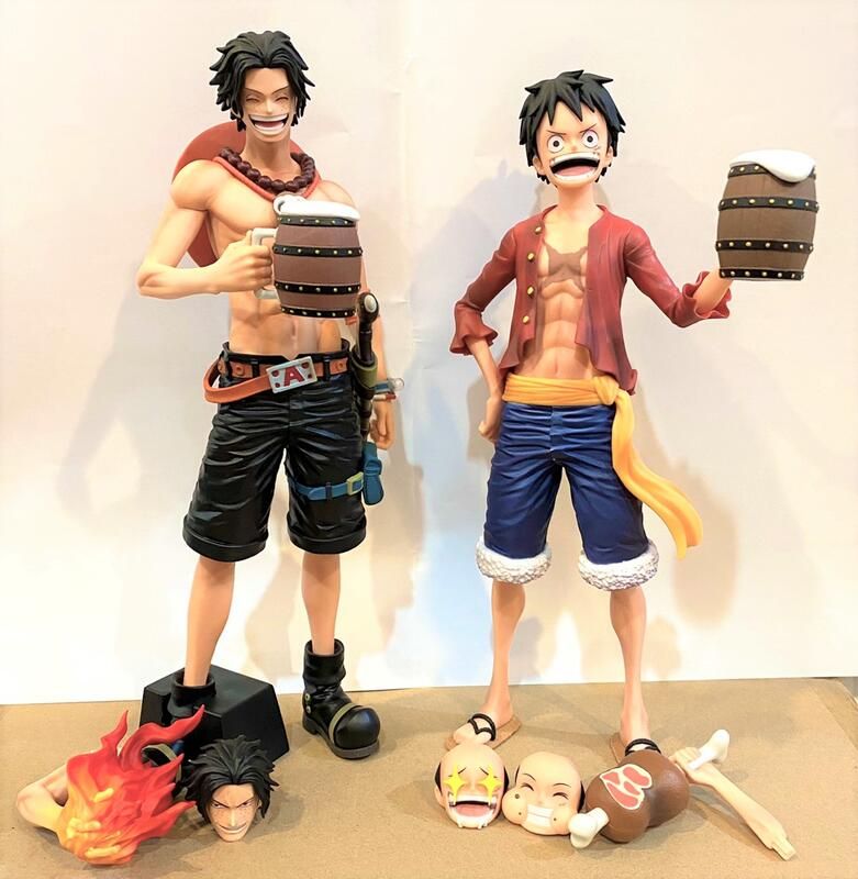 【模販珍藏館】*現貨* 代理 萬普 BP景品 航海王 海賊王 Grandista nero 艾斯 魯夫 可換臉 28CM