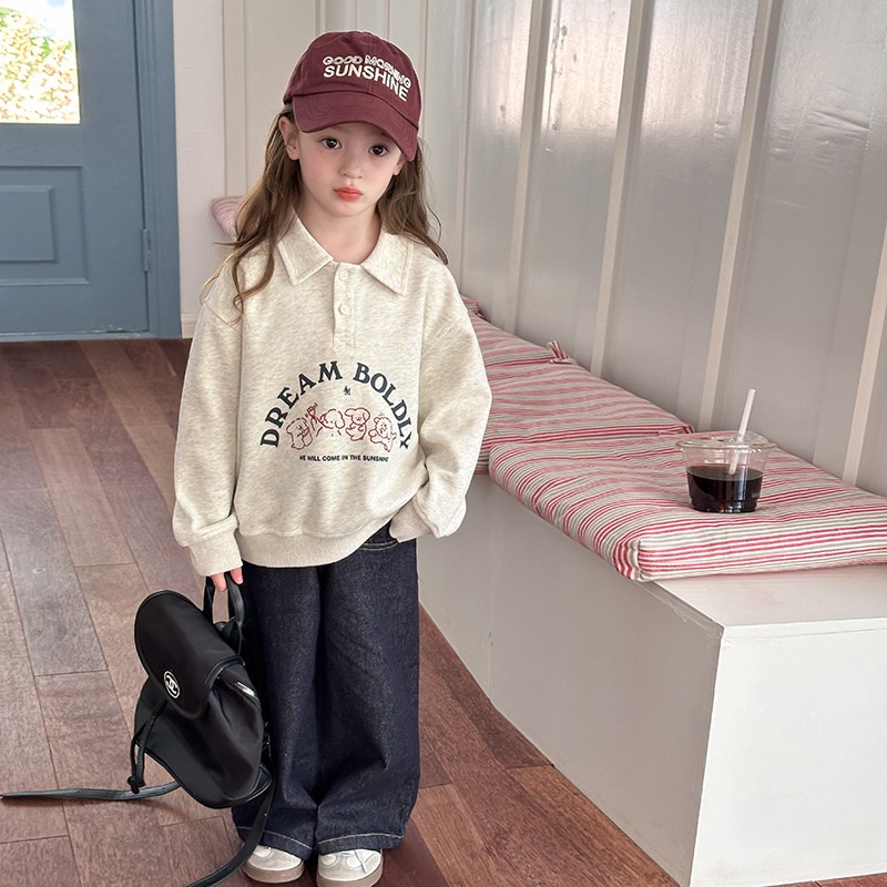 韓版學院風POLO衛衣褲子