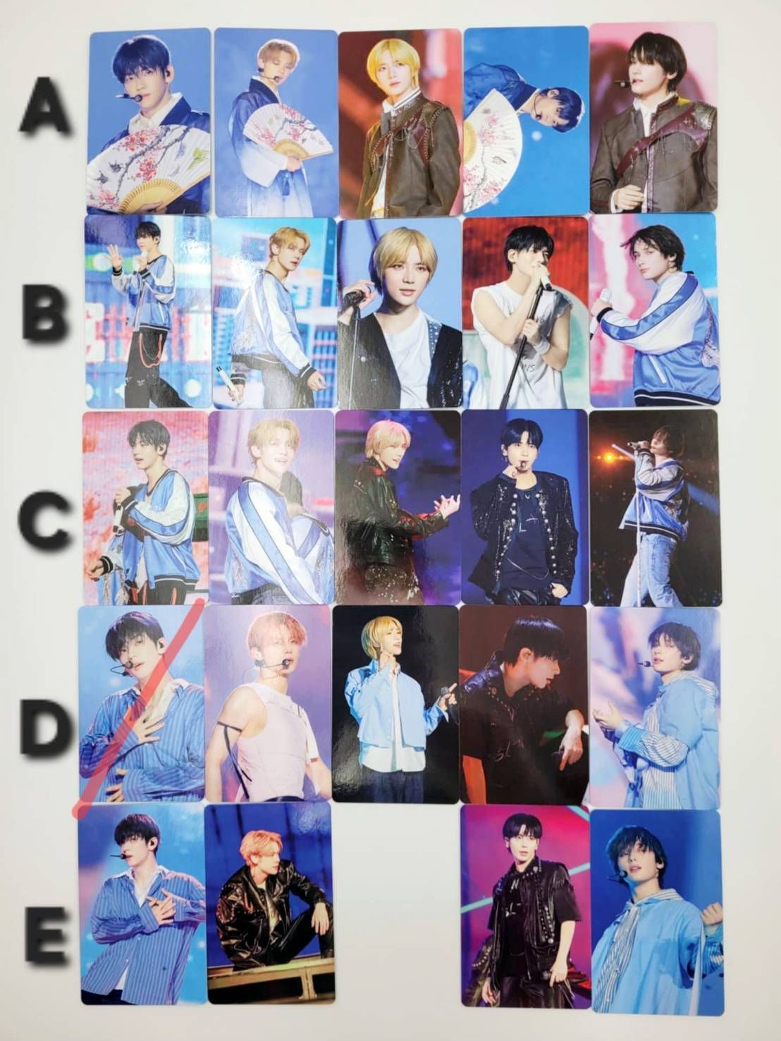 日本安可場隨機小卡（橫排4-5張是一組不拆售）