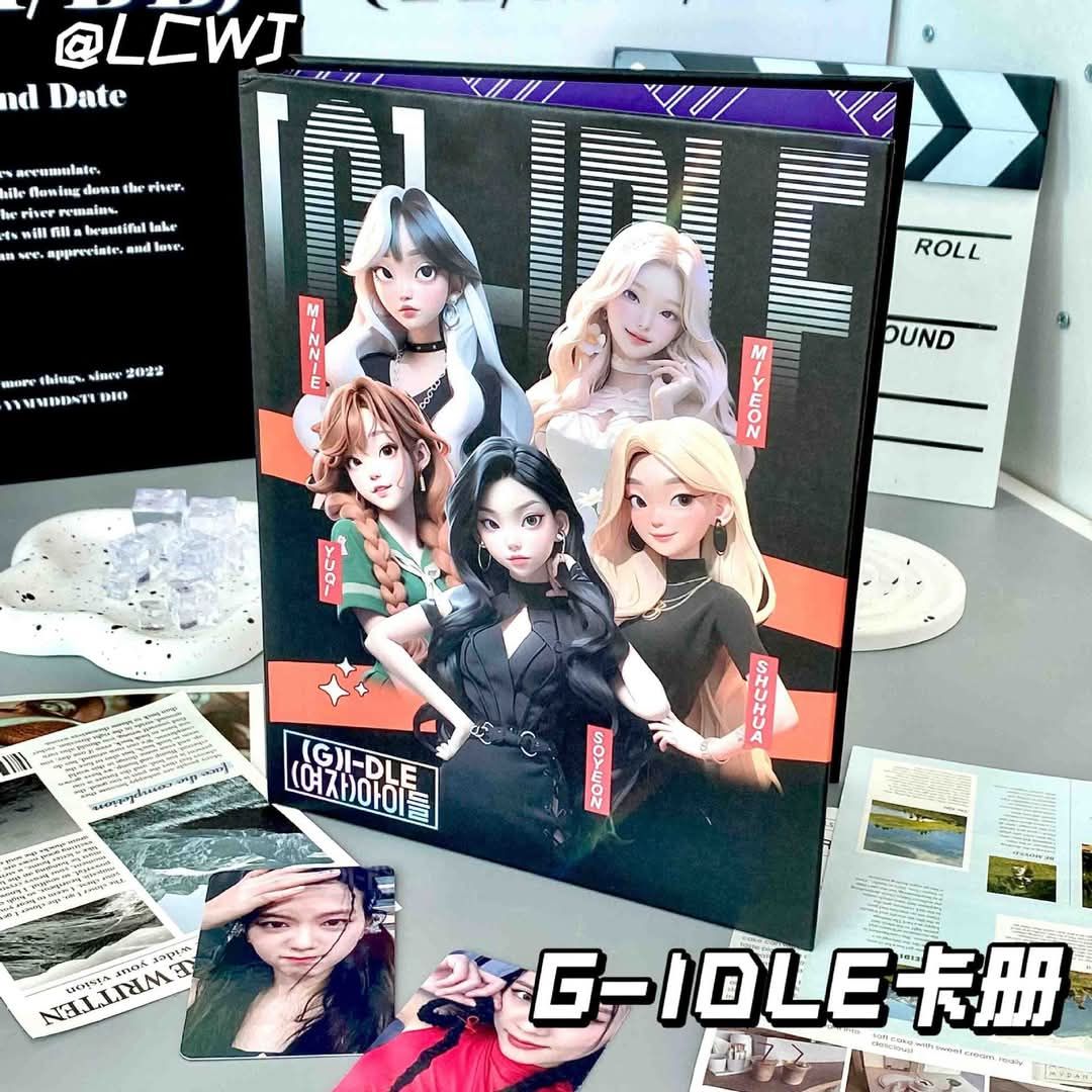 全新卡册-Gidel小卡3寸明星A5活页内页四宫格