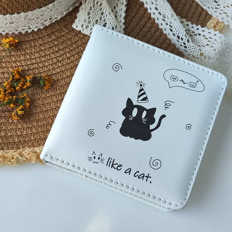 一宮格卡冊/小黑貓皮質/附20內頁