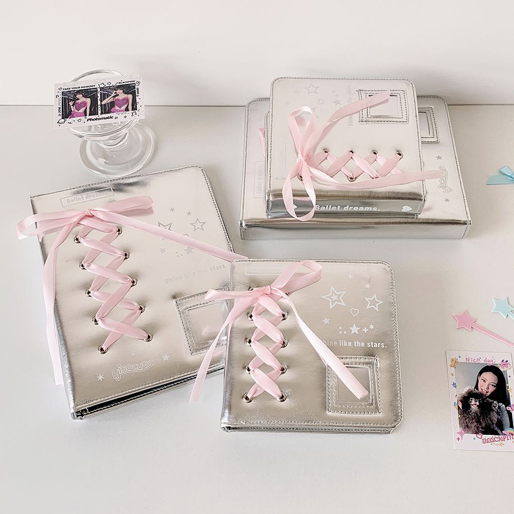 韓版芭蕾風銀色卡冊/僅卡冊