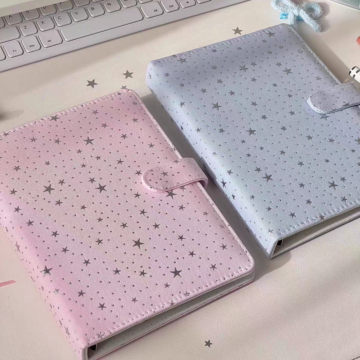 全新韩系ins风星星细闪a5四宫格卡冊