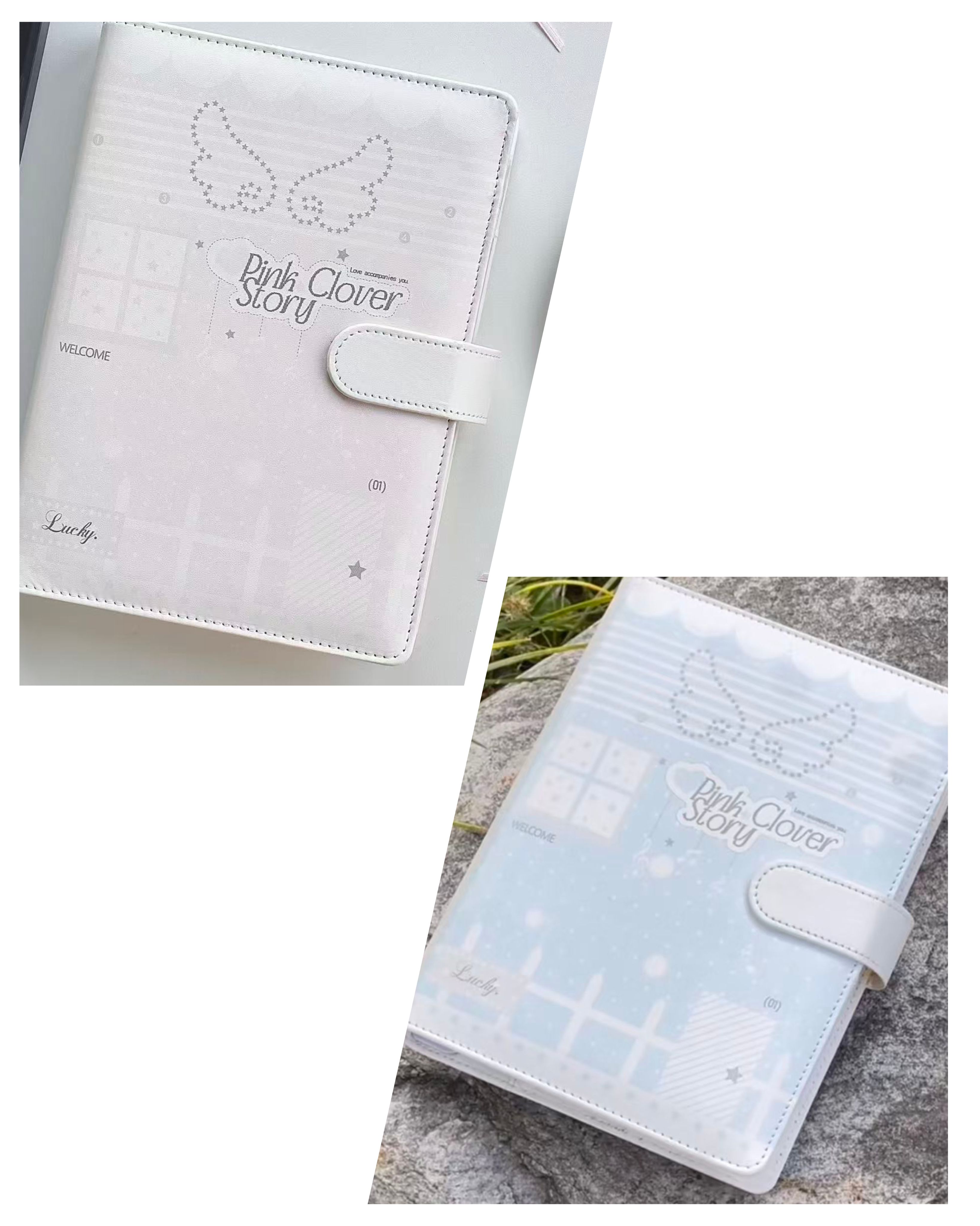 全新 ins幸运天使翅膀皮质a5四宫格卡册