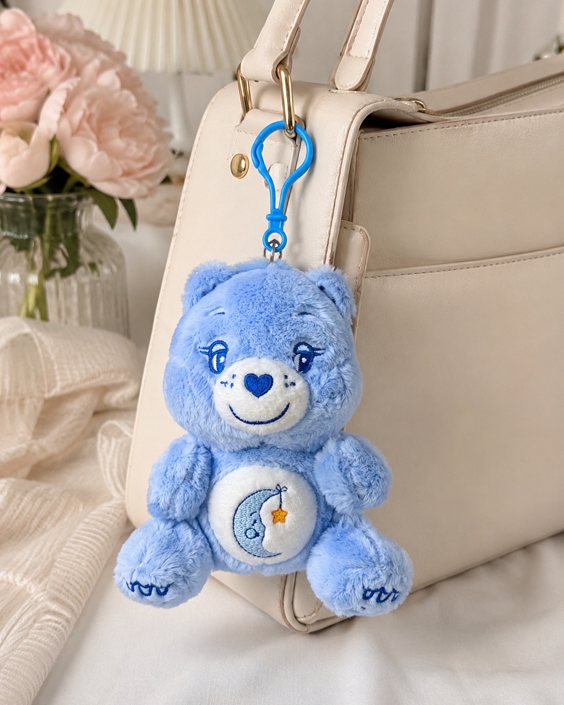 正版授權 Carebear睡覺小熊吊飾