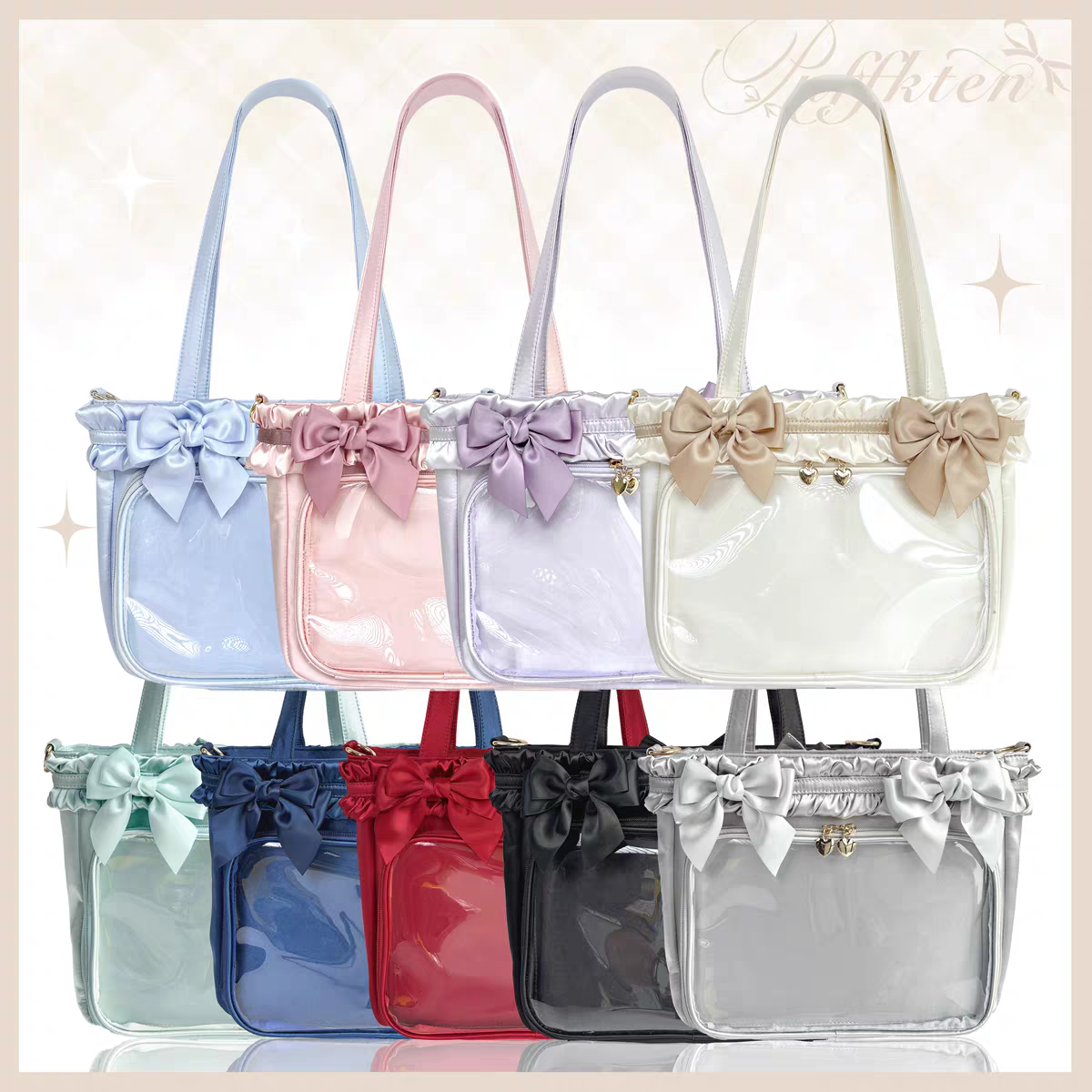 軟芙芙 花邊蝴蝶結慕斯痛包 緞面 可斜背