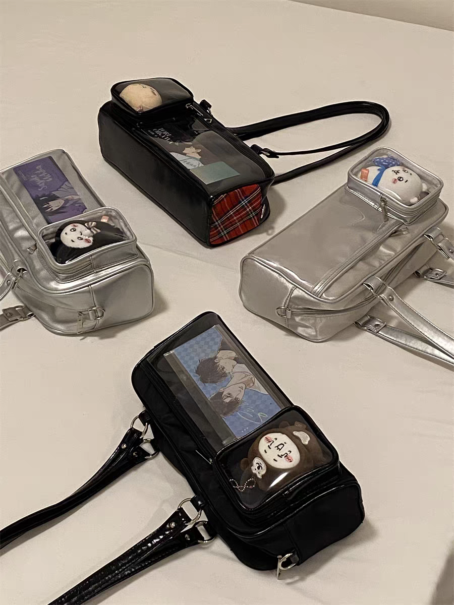 錢一波 日系兩用皮革包 可單肩斜背