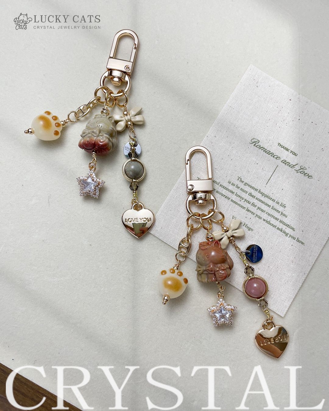 🔮Lucky Cats 暖暖貓 阿拉善瑪瑙吊飾
