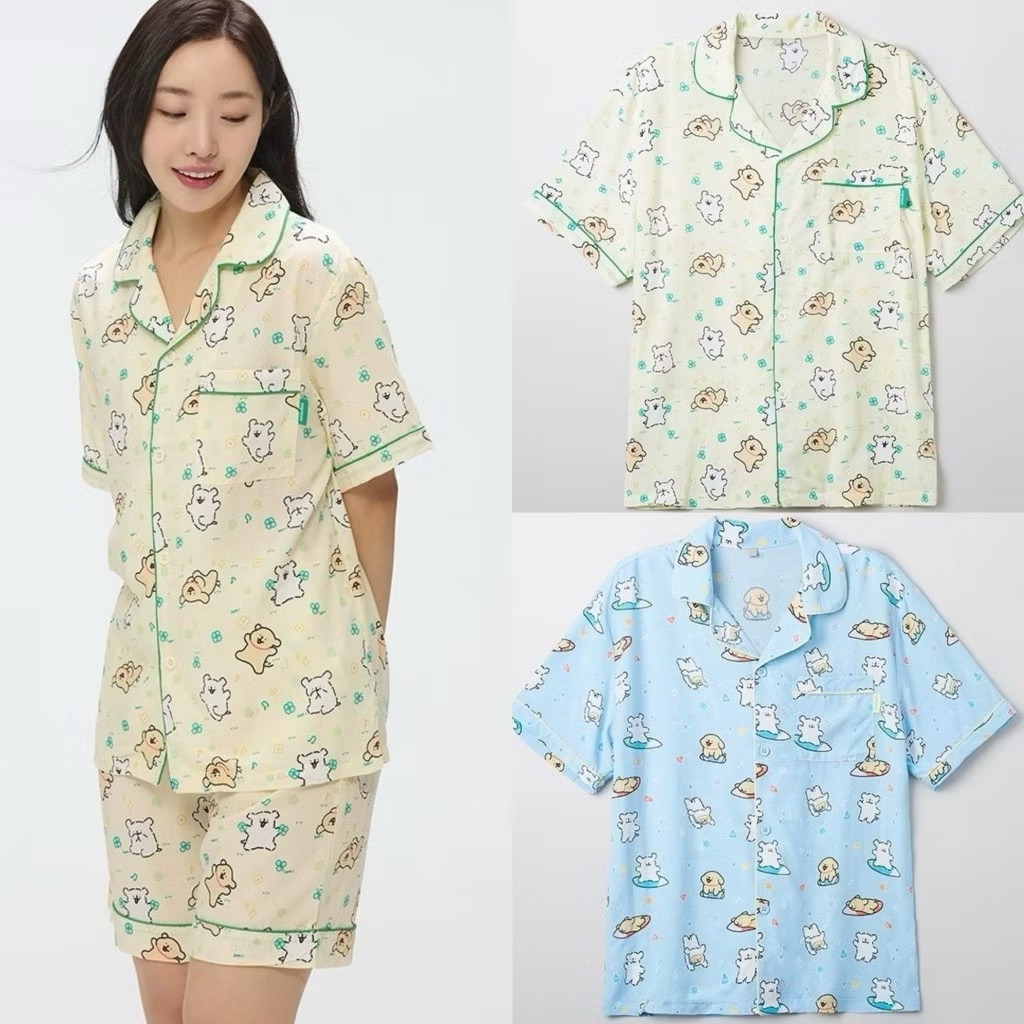 （現貨）線條小狗睡衣（尺寸表在商品頁內）