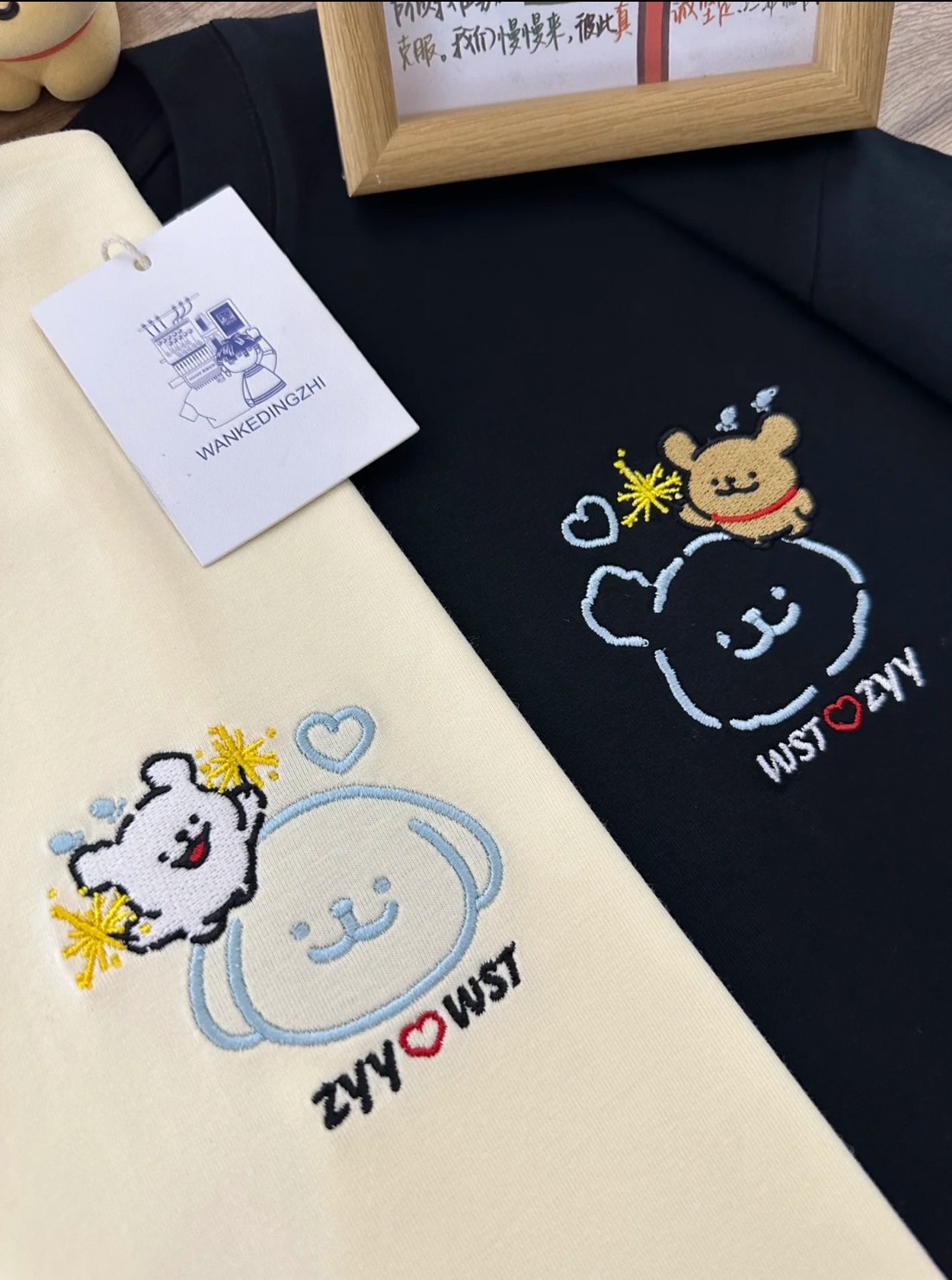 （預購25天）線條小狗T-SHIRT［100%精琉棉］（小雞毛款）［尺寸表在商品內頁］