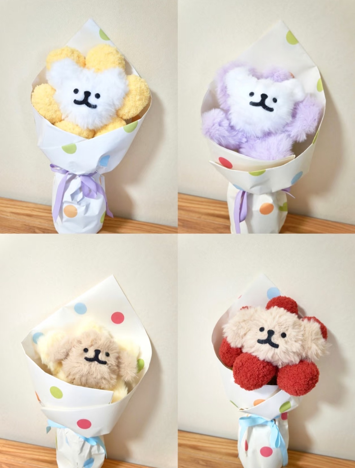 【非正版授權】（預購14-20天）線條小狗花花材料包