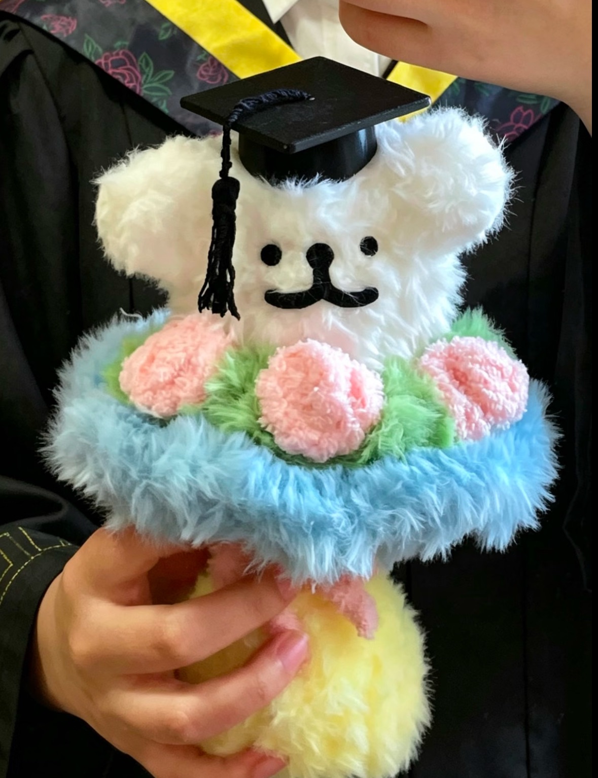 【非正版授權】（預購20-30天）小狗畢業針織花束🎓