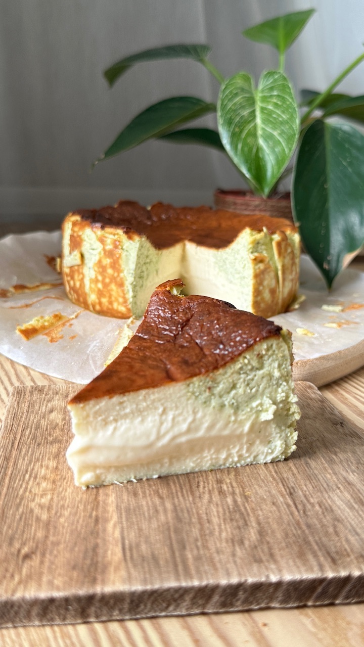 ▪️6吋軟心巴斯克乳酪蛋糕。蛋奶素。減糖。無麩質