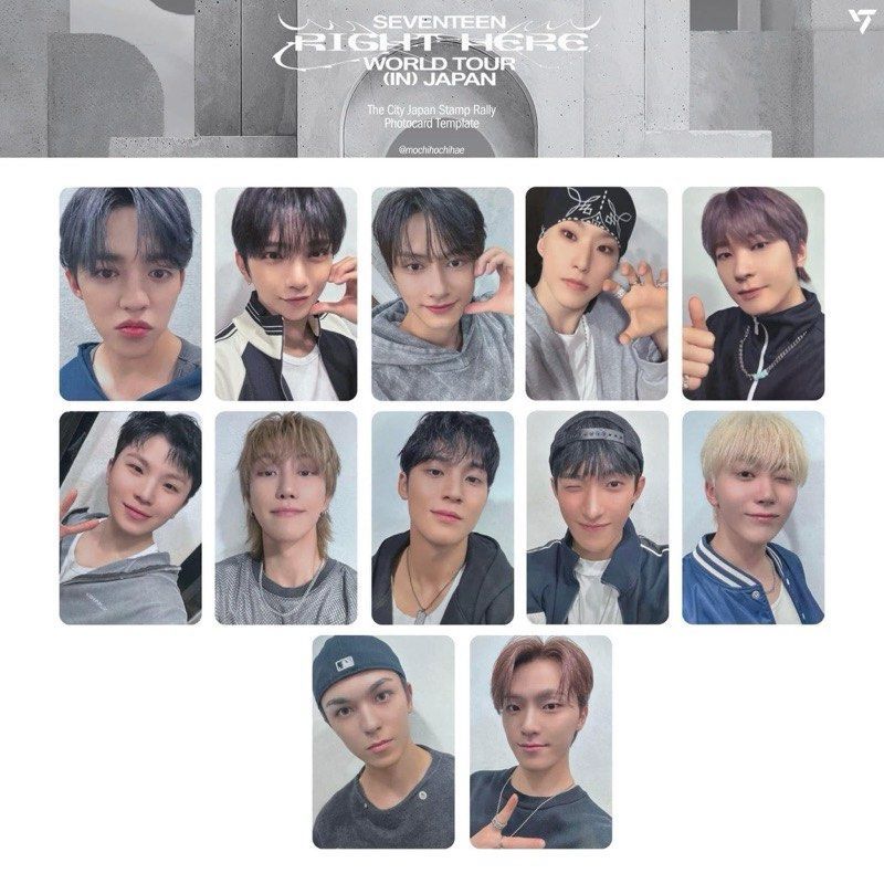 SEVENTEEN RIGHT HERE 日巡集章小卡