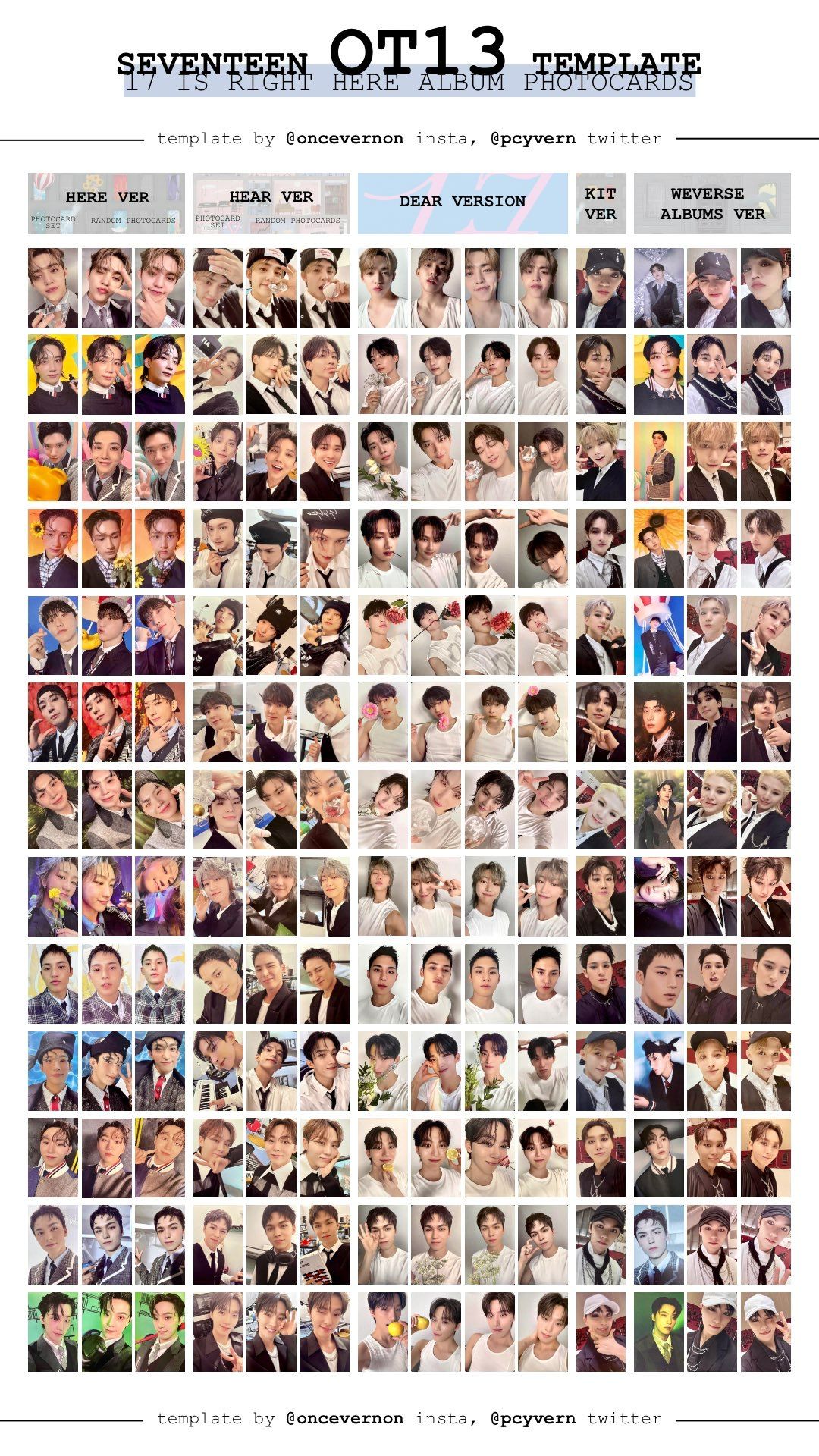 SEVENTEEN 精選專 17 IS RIGHT HERE 專卡