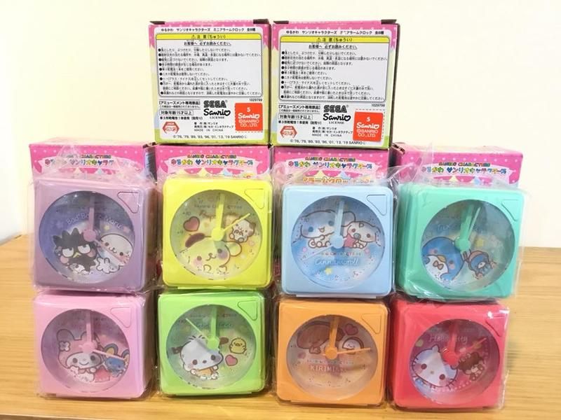 【模販珍藏館】*現貨* 正版授權 SEGA 三麗鷗 桌上時鐘 小時鐘 布丁狗 帕洽狗 美樂蒂 大耳狗 kitty