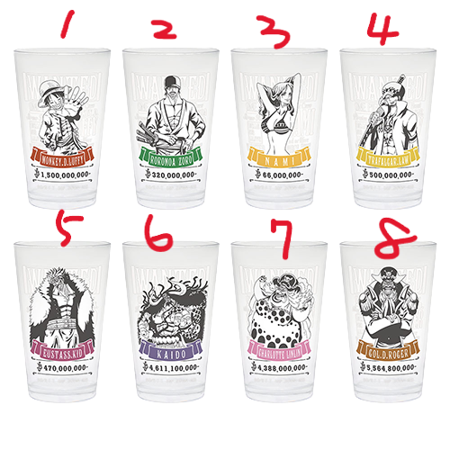 【模販珍藏館】*現貨* 代理 一番賞 海賊王 航海王 Best of Omnibus G賞 透明水杯 杯子 全8款