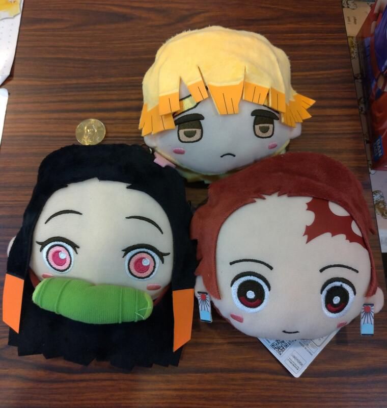 【模販珍藏館】*現貨* Furyu 景品 鬼滅之刃 竈門禰豆子 炭治郎 我妻善逸 大頭造型 零錢包 零錢袋 小物袋