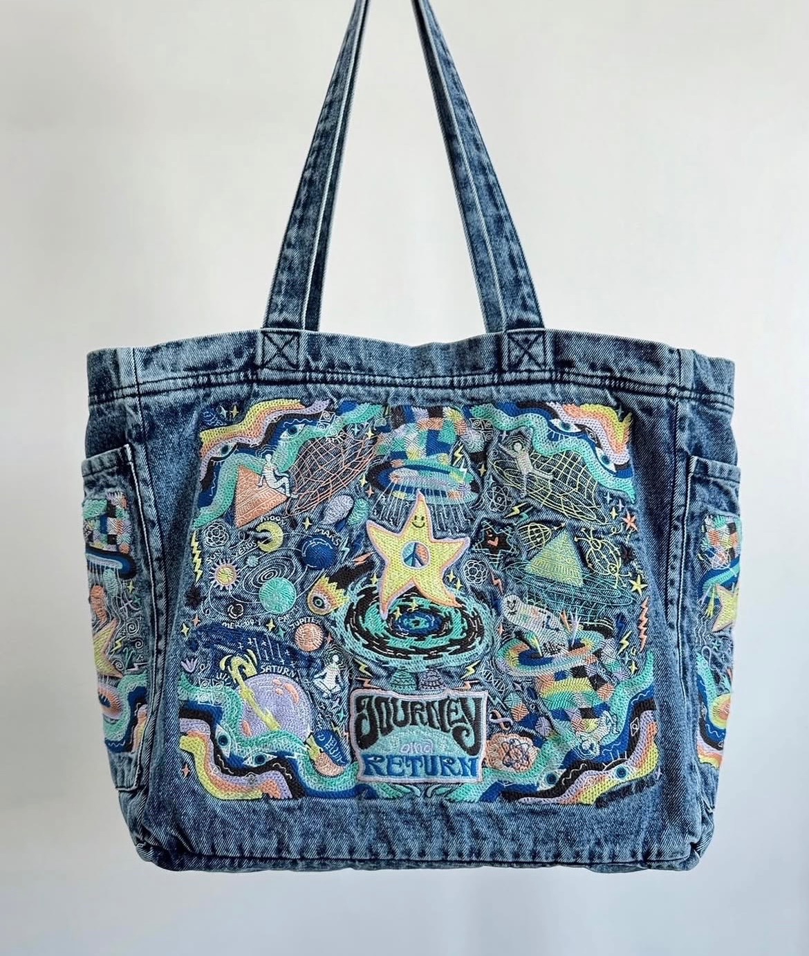 ⚠️現貨！泰國 刺繡設計 牛仔包包