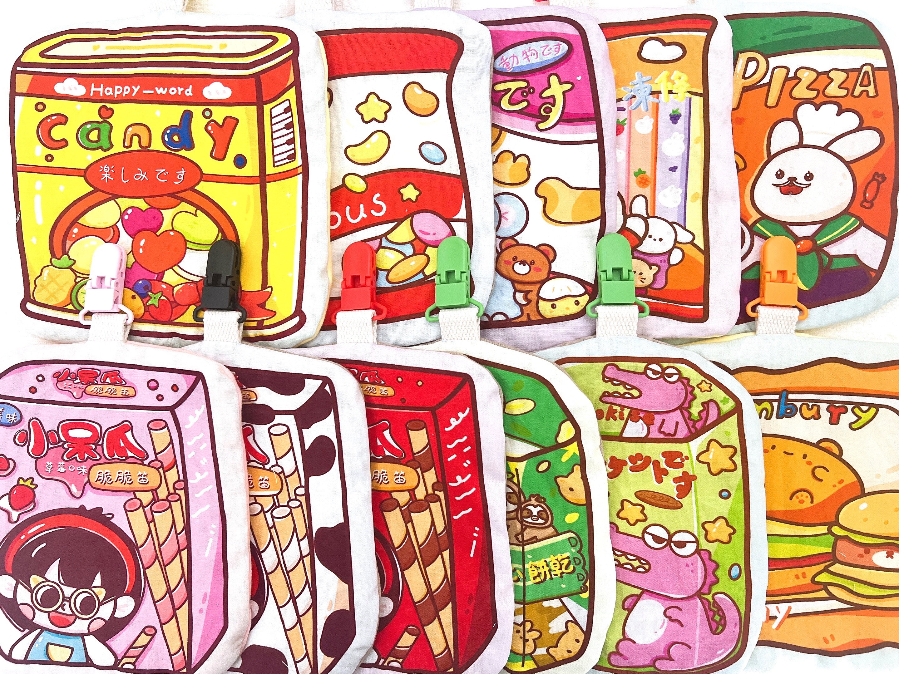 造型手帕-童趣零食（背面皺皺紗）賣貨便現貨優惠價