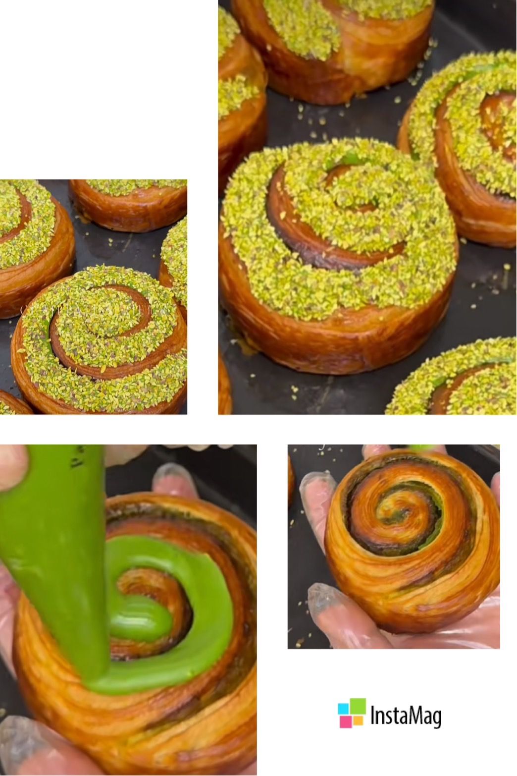 SaSa烘焙：開心果千層捲（開心果純醬）