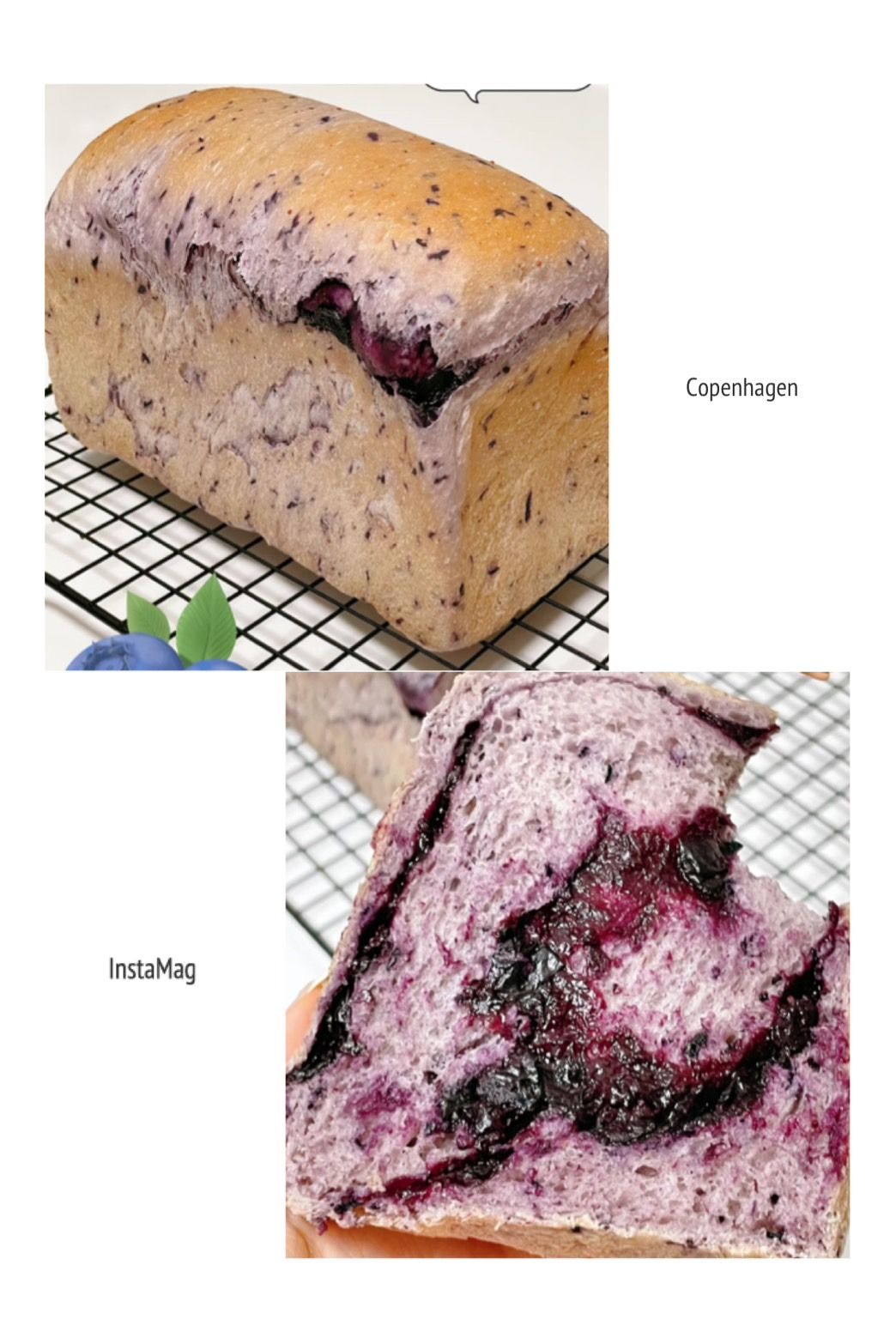 SaSa烘焙：藍莓鮮果吐司-內餡手工藍莓醬