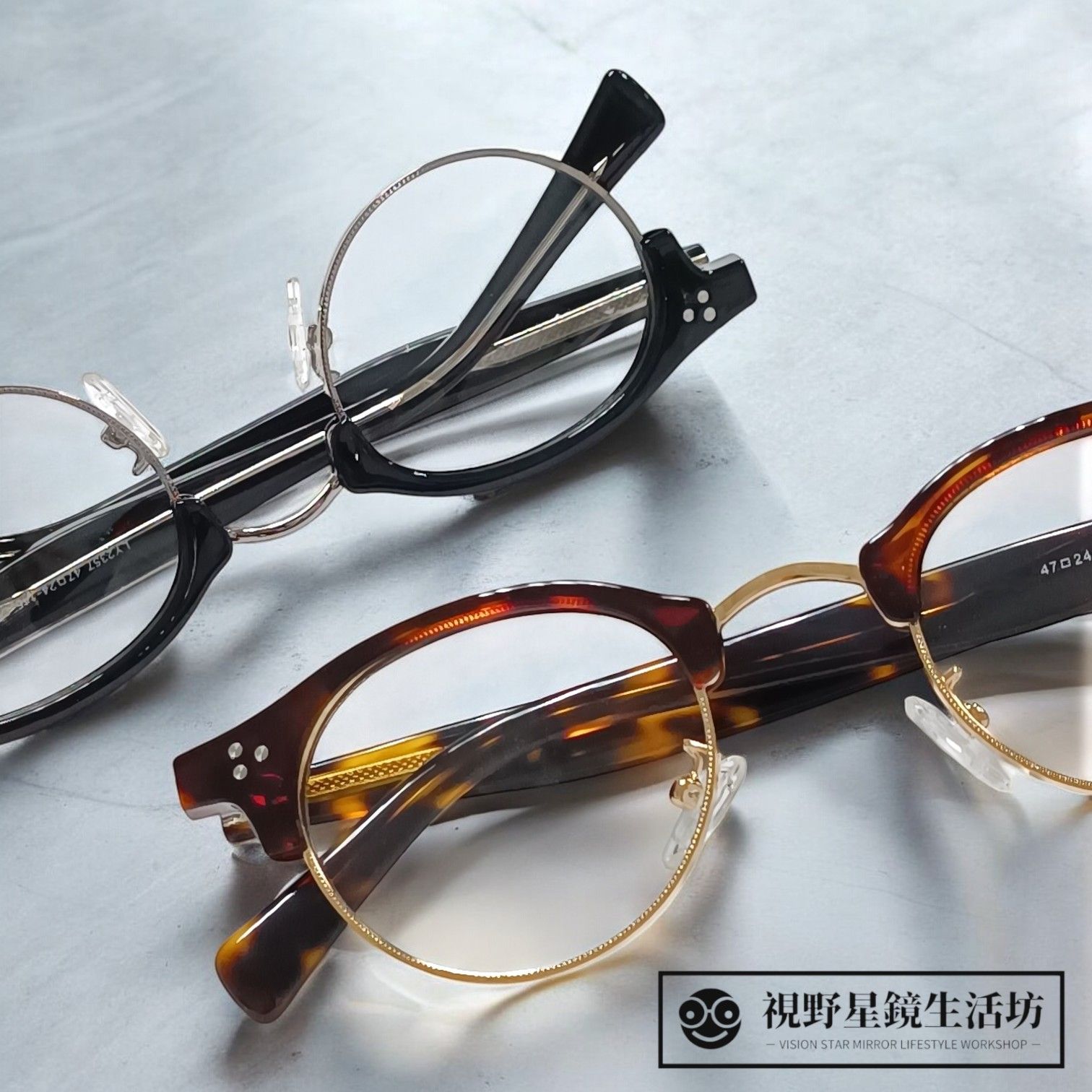 【現貨附盒】2025❤️最新款式日系風格眉型眉架小圓框文藝復古流行個性板材平光眼鏡 2025年