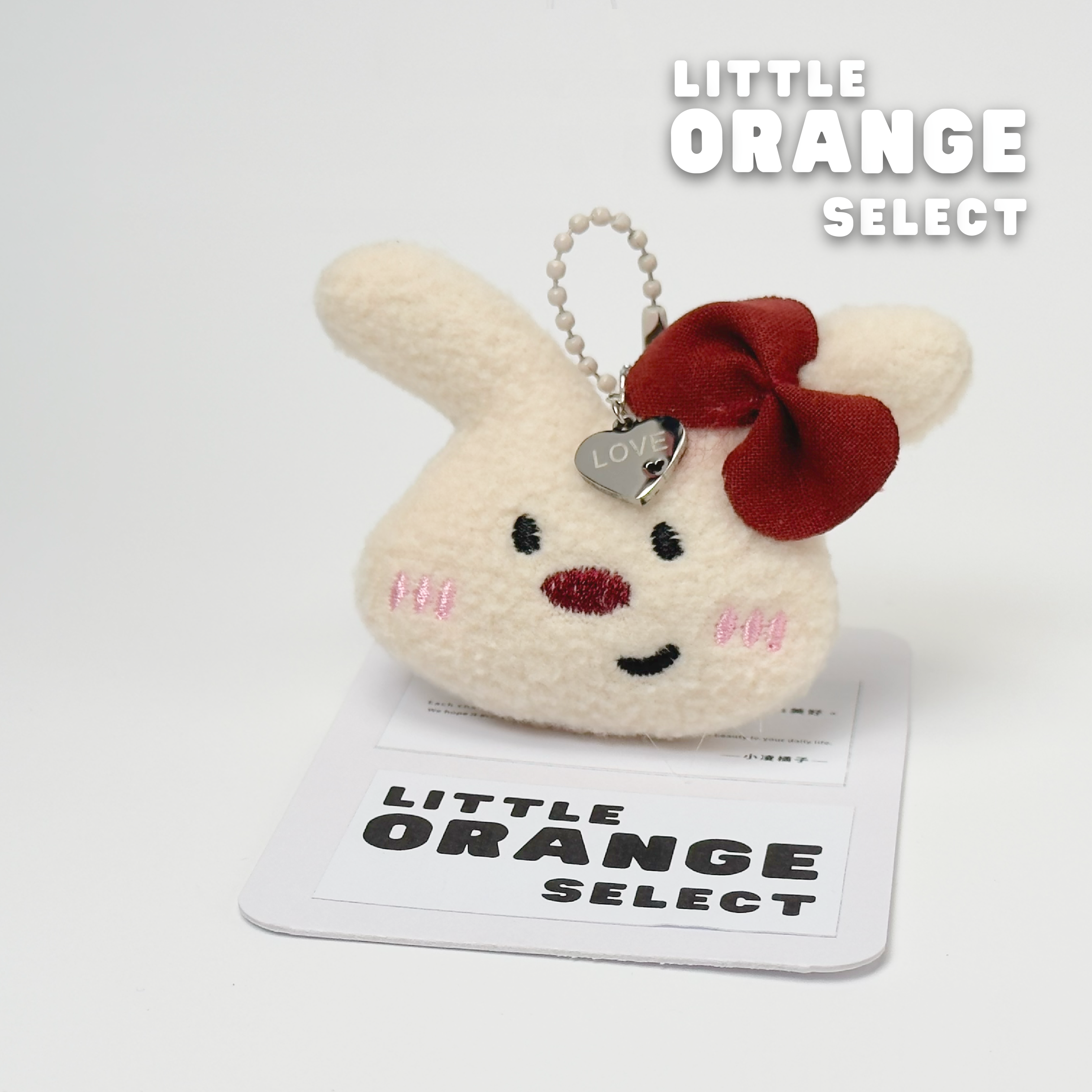 ［小凌橘子］可愛微笑小兔吊飾掛件 玩偶吊飾 新年禮物 情侶吊飾 書包掛件 鑰匙扣吊飾 背包掛飾 交換禮物 包包吊飾