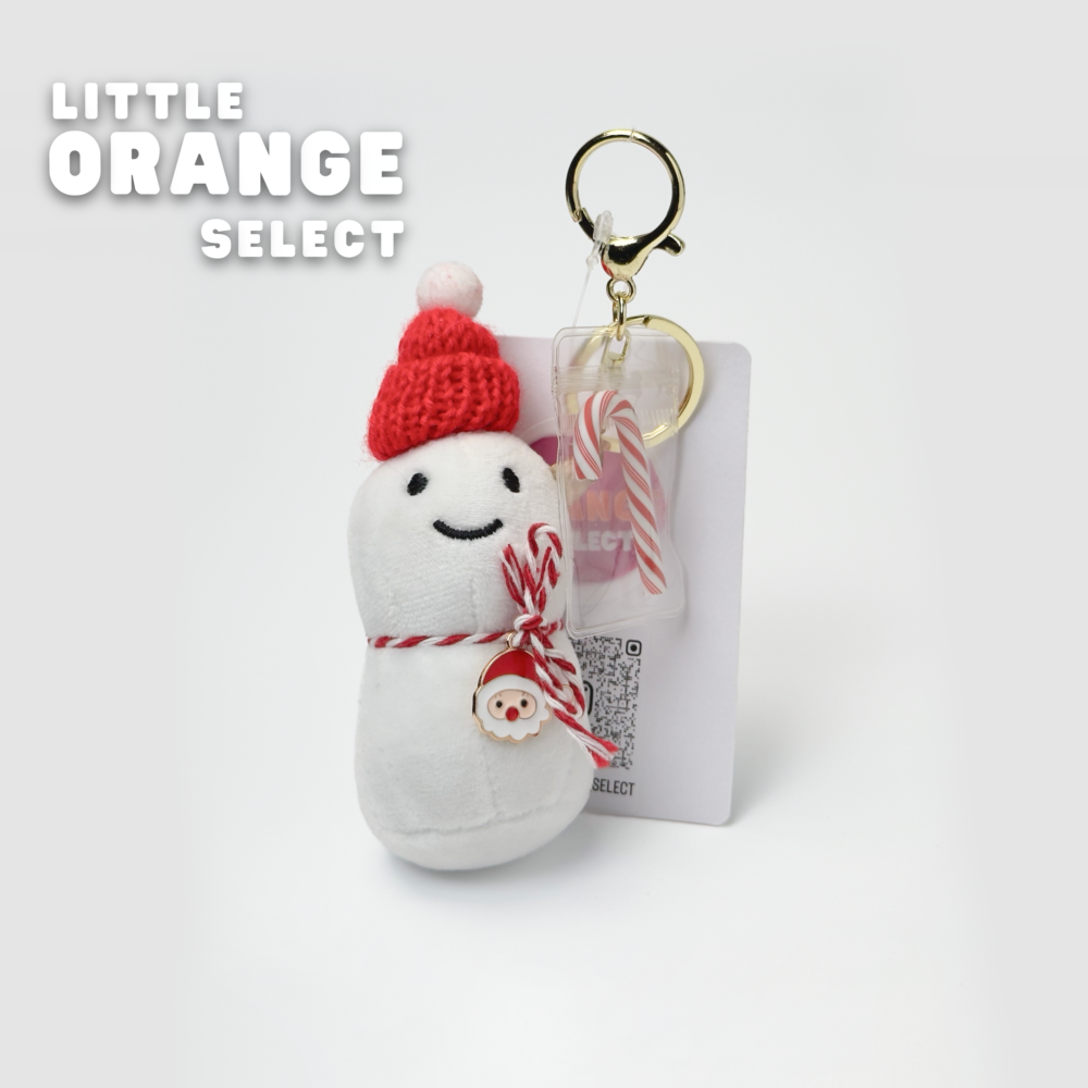 ［小凌橘子］叮叮噹聖誕雪人吊飾 玩偶掛件 聖誕禮物 情侶吊飾 書包掛件 鑰匙扣吊飾 背包掛飾 交換禮物 包包吊飾