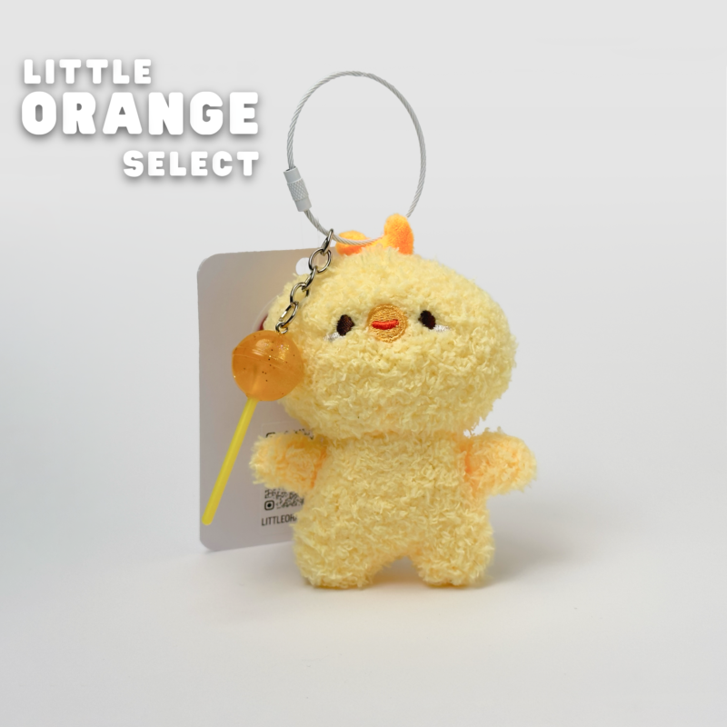 ［小凌橘子］暖呼呼黃色棒棒糖小雞吊飾 玩偶掛件 聖誕禮物 情侶吊飾 書包掛件 鑰匙扣吊飾 背包掛飾 交換禮物 包包吊飾