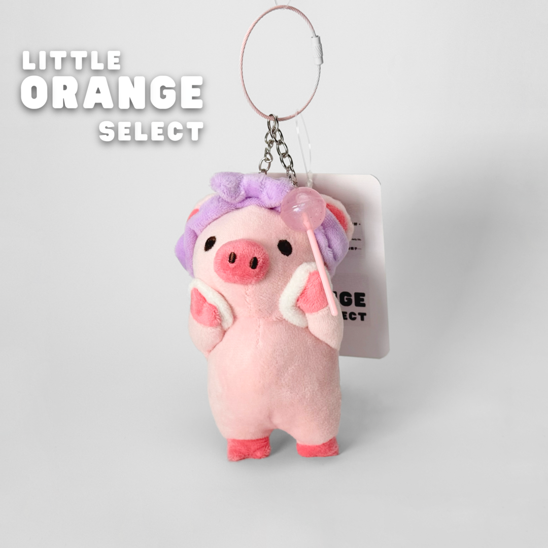 愛漂亮小豬正在洗臉吊飾