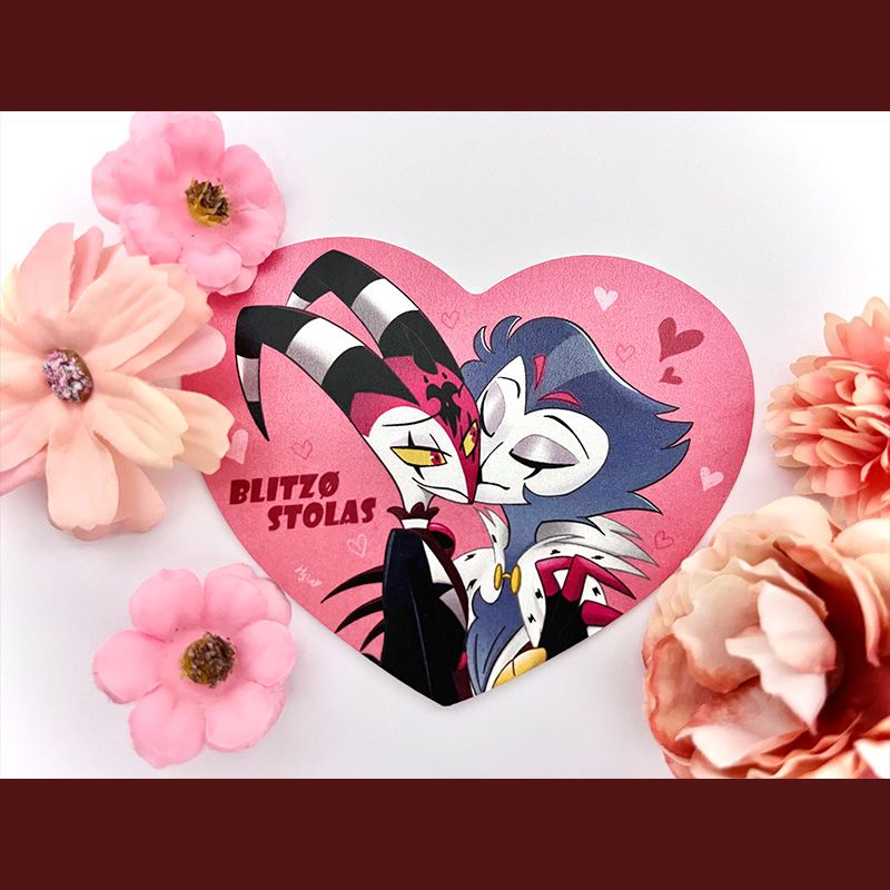 ◆Helluva Boss◆Blitzø x Stolas愛心認親卡