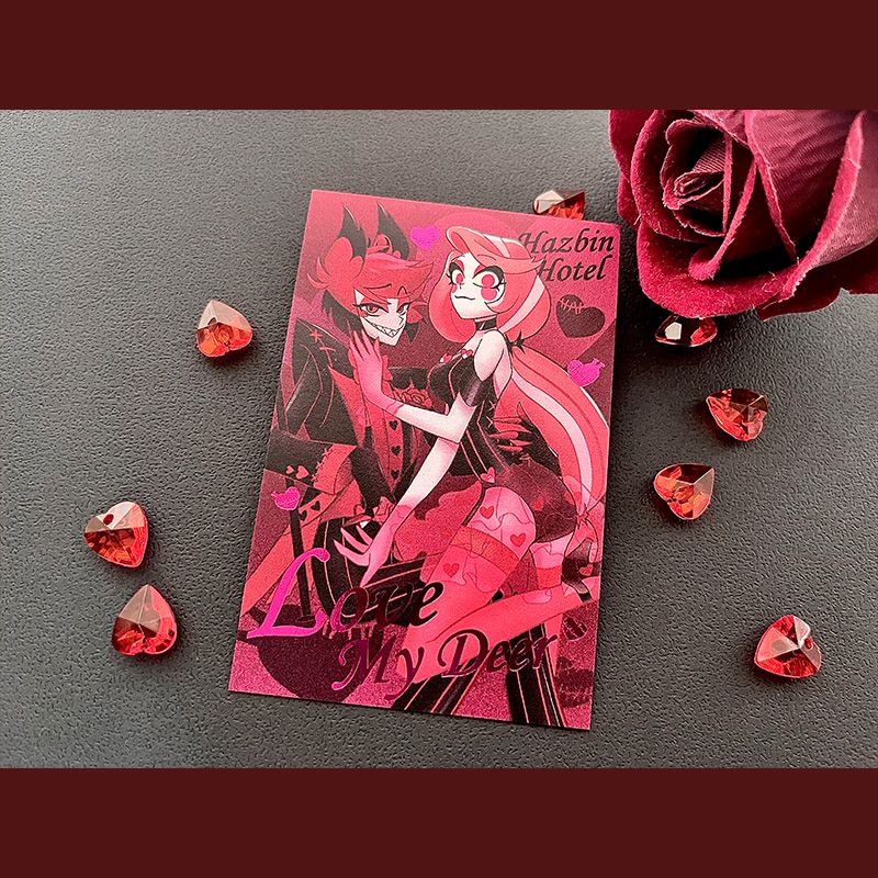 ◆Hazbin Hotel◆阿拉查情人節燙色小卡