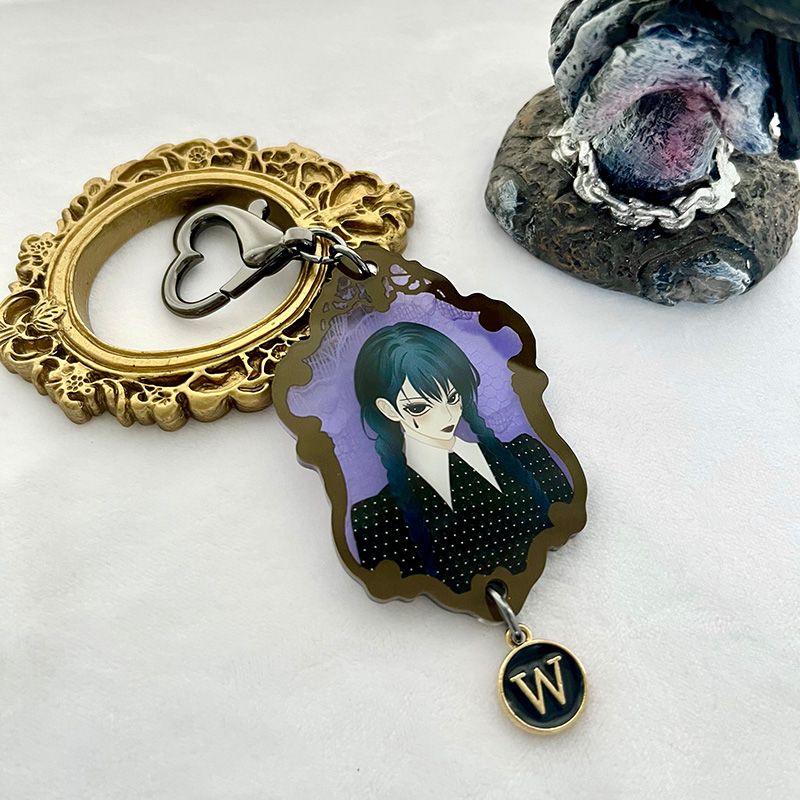 ◆Wednesday◆星期三黑色之淚吊飾