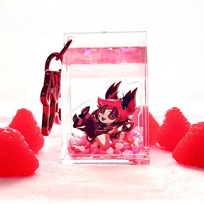 ◆Hazbin Hotel◆AL草莓牛奶入油吊飾