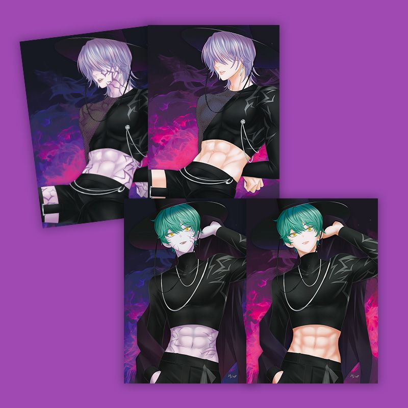 ◆Kpop獵魔女團◆SajaBoys惡魔雙面明信片