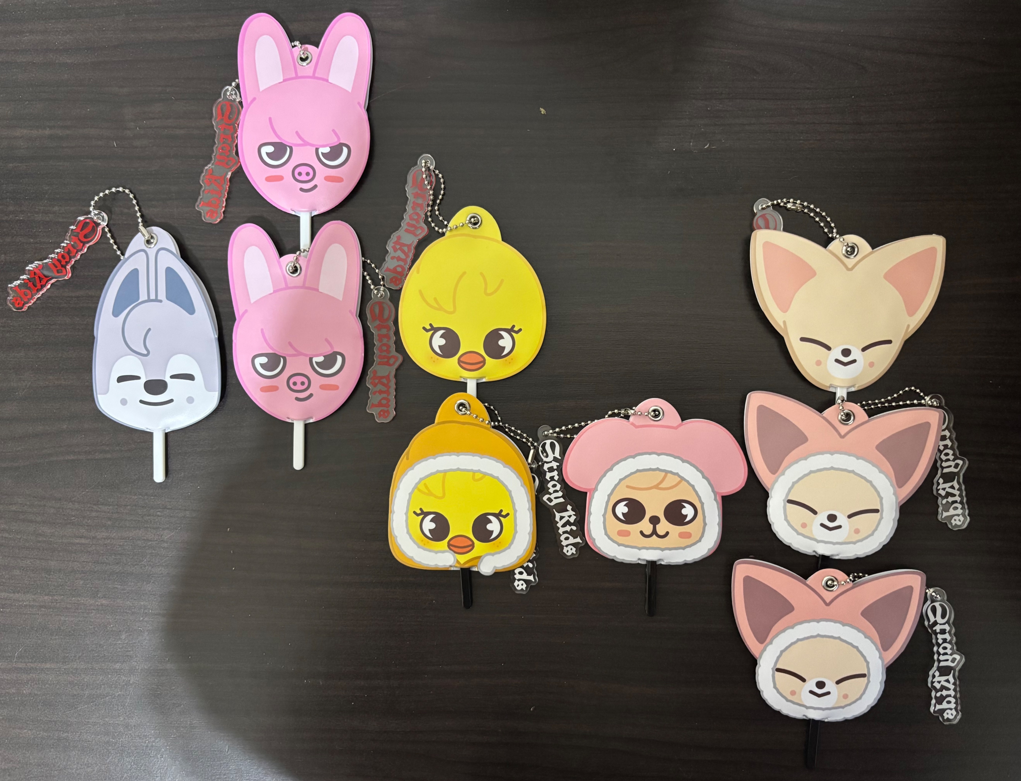 SKZOO迷你扇子鑰匙圈