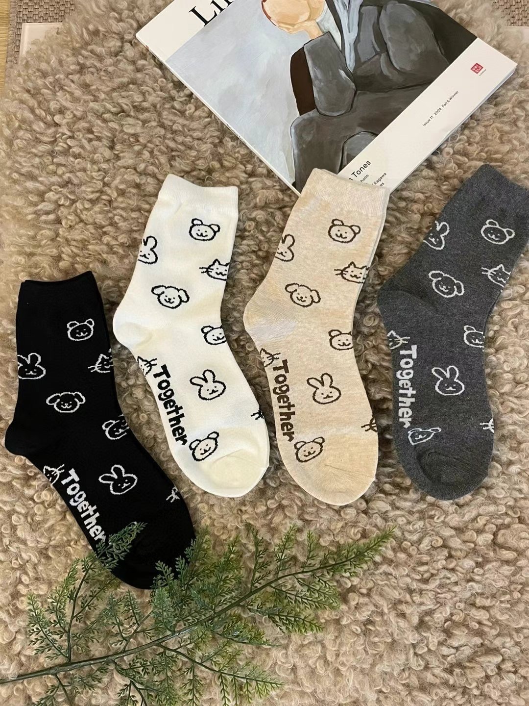 現貨售完不補ෆ🏷ʏᴜɴᴀ’s ·正韓代購🇰🇷可愛潦草動物長襪