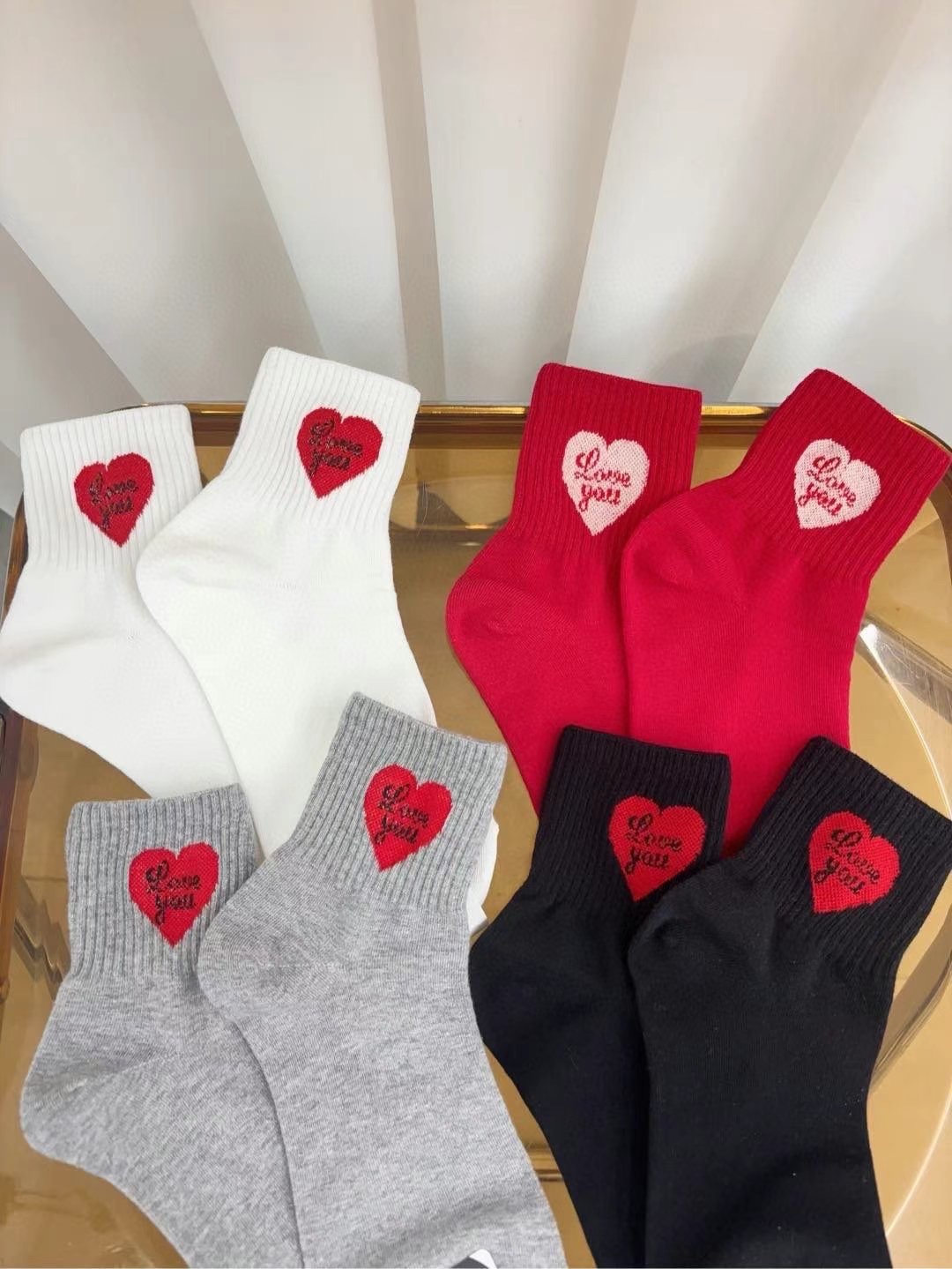 現貨售完不補ෆ🏷ʏᴜɴᴀ’s ·正韓代購🇰🇷韓國製酷甜愛心長襪