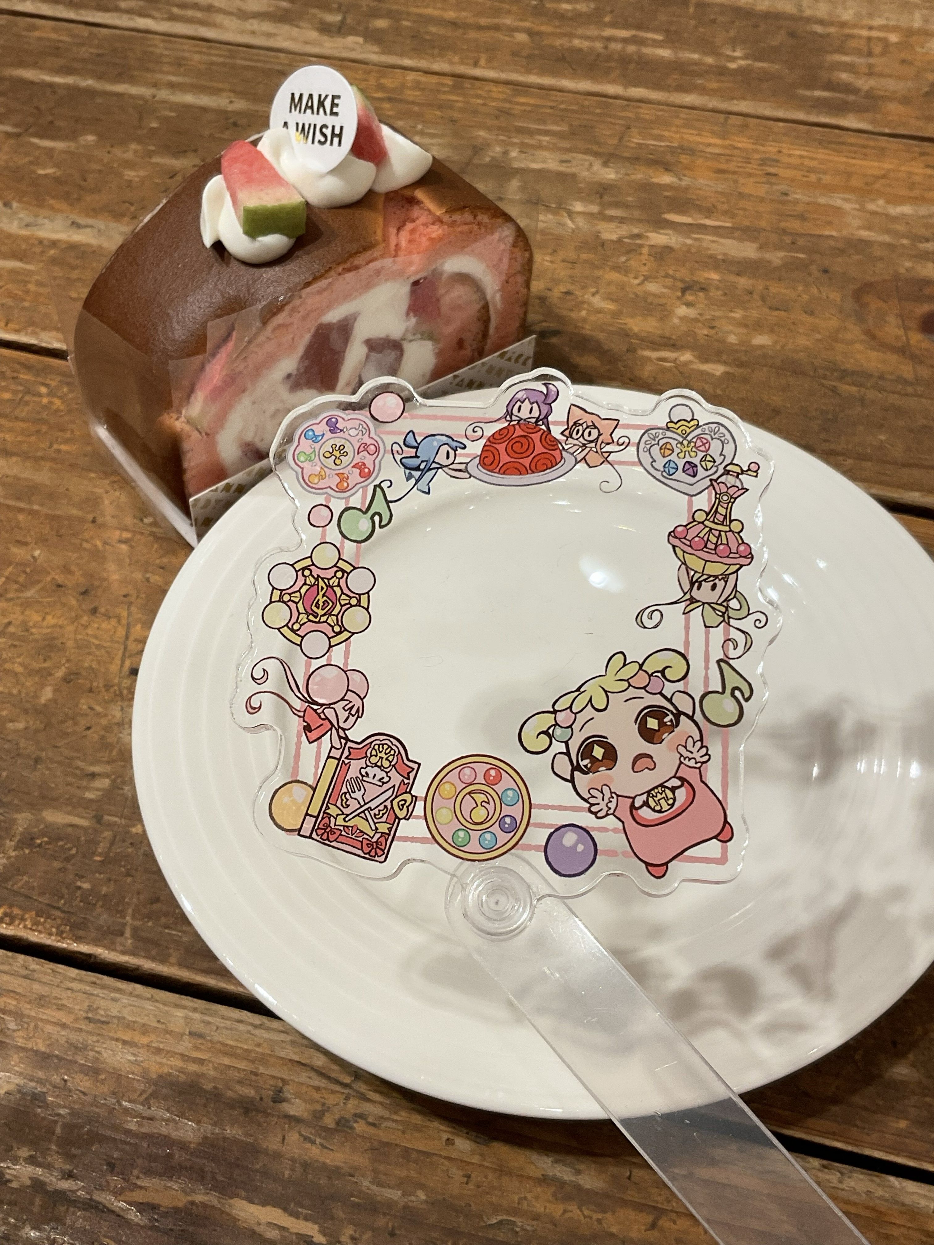 小花甜點 壓克力打卡棒