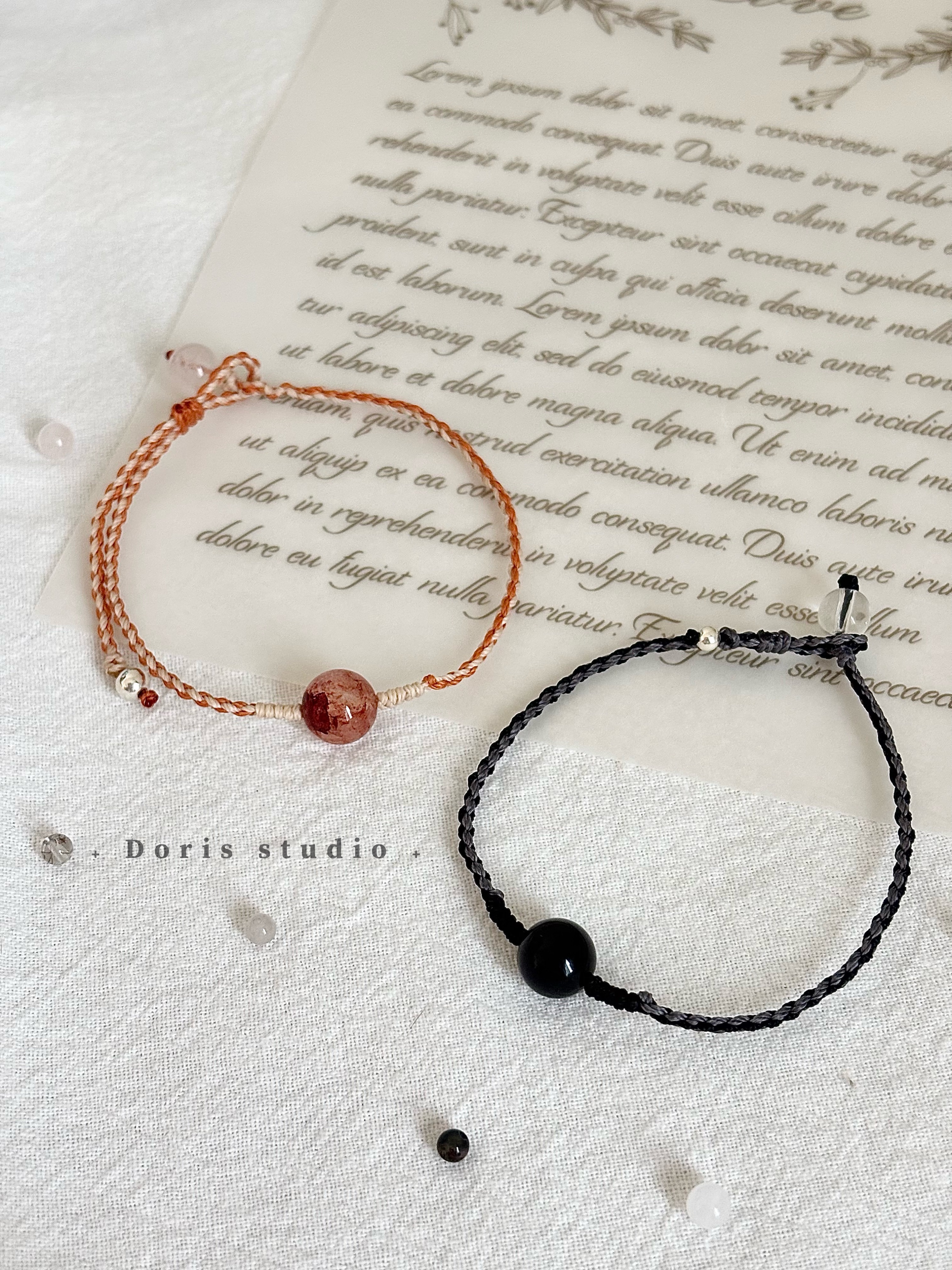 現貨◟✩ ˖ 水晶蠟繩手鏈 看這邊 ๑ ♡̶₊⁺