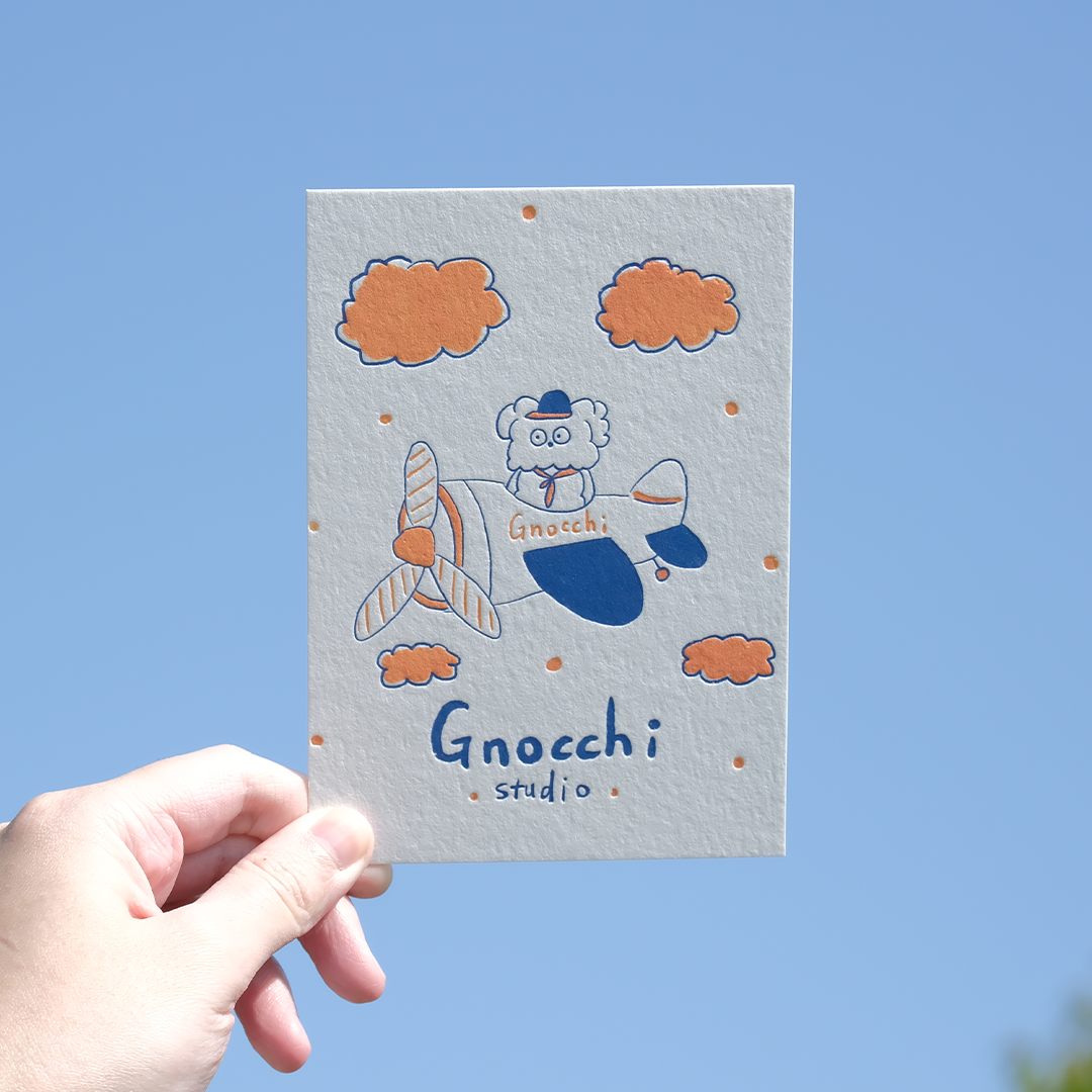 麵疙瘩凹版明信片