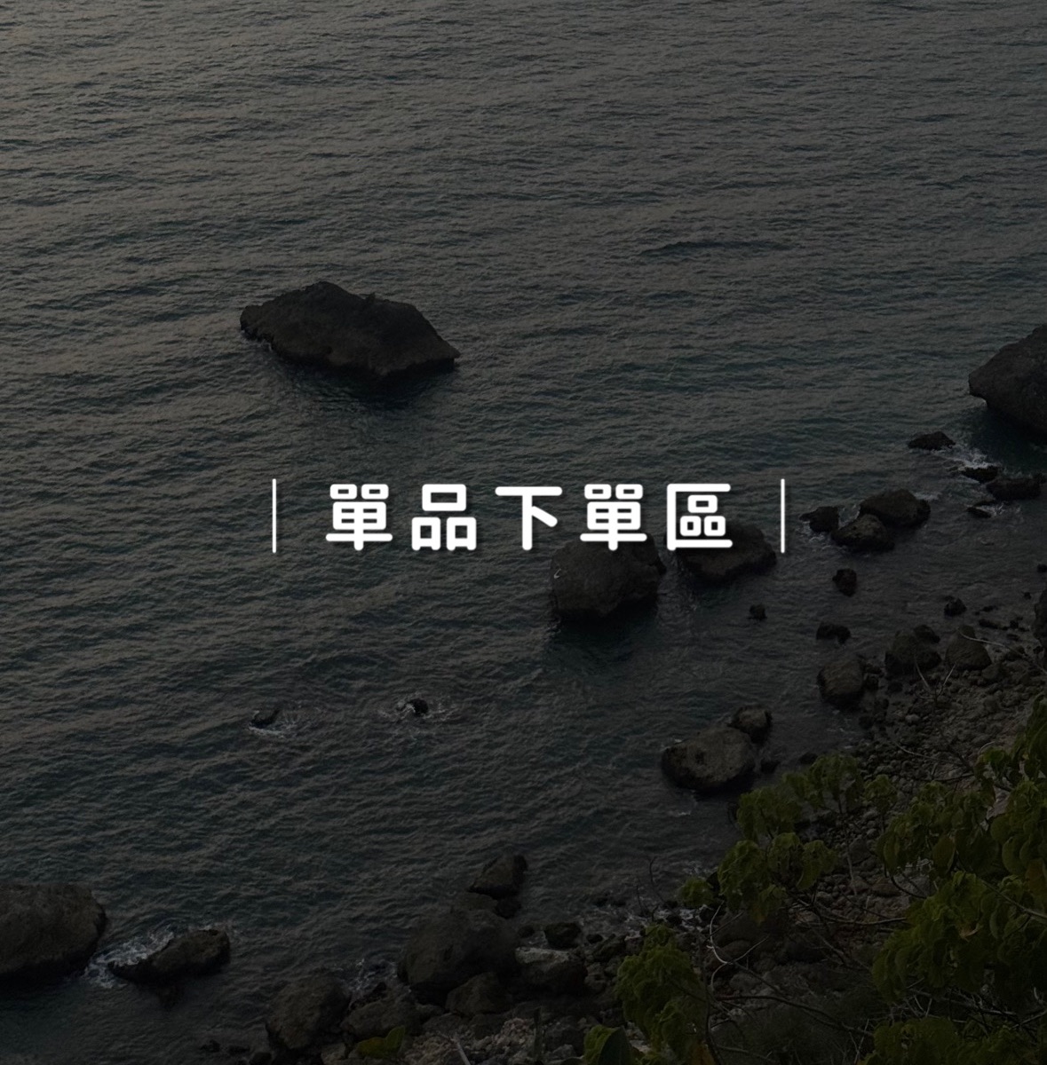 ｜單品下單區｜