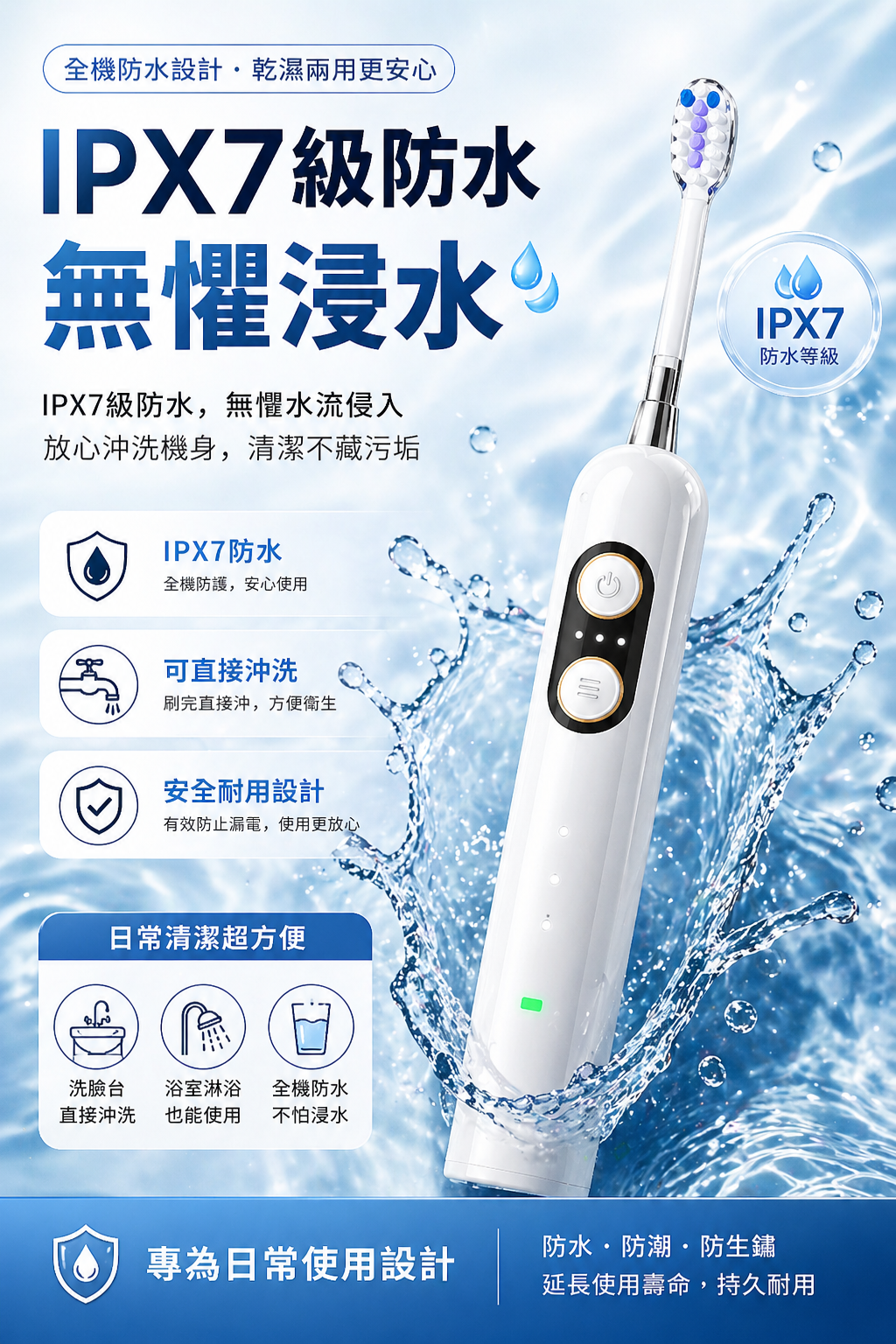＜預購＞闆娘實拍實測 成人版電動牙刷 送4刷頭