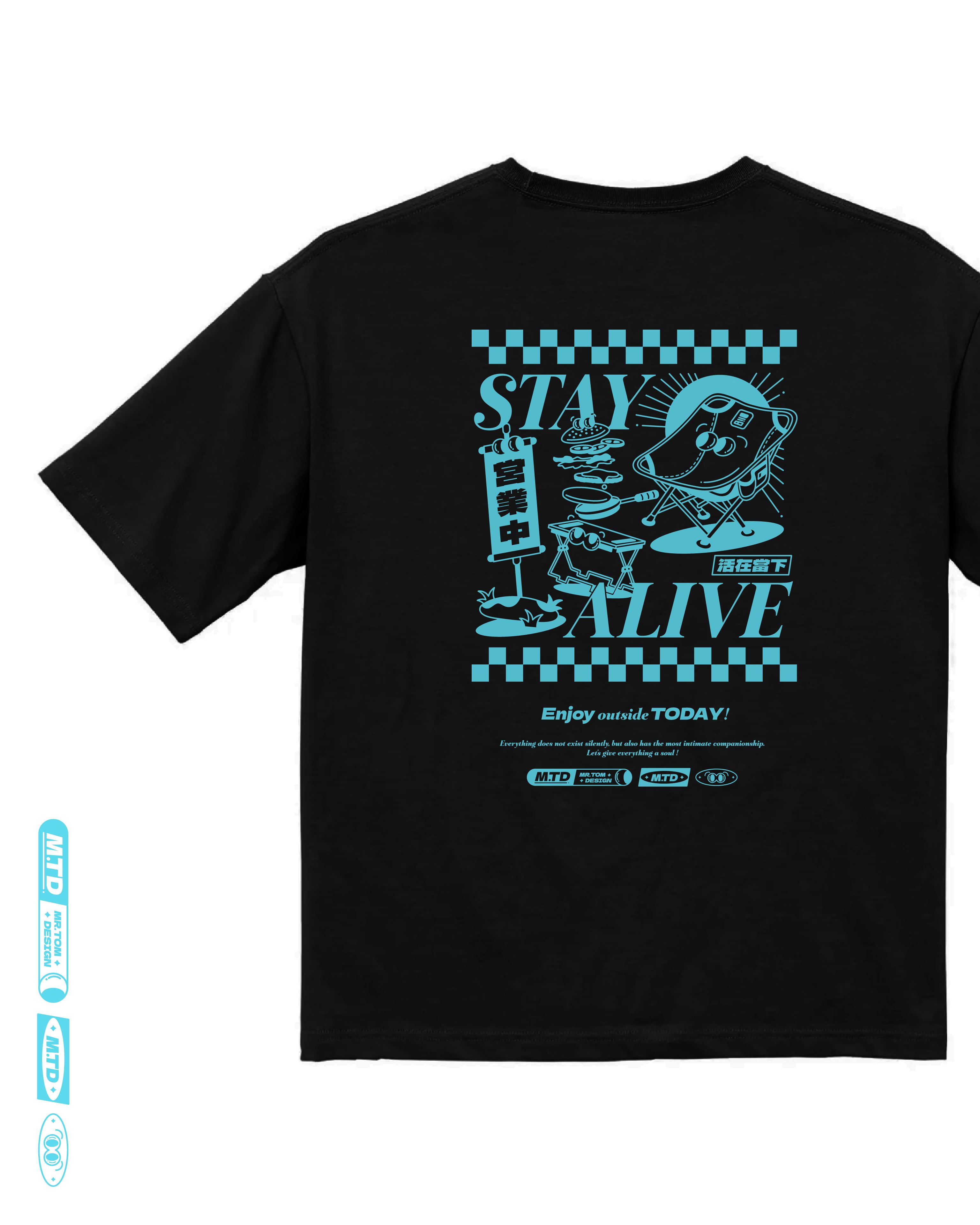 Camping Series｜生刷T-shirt｜活在當下款