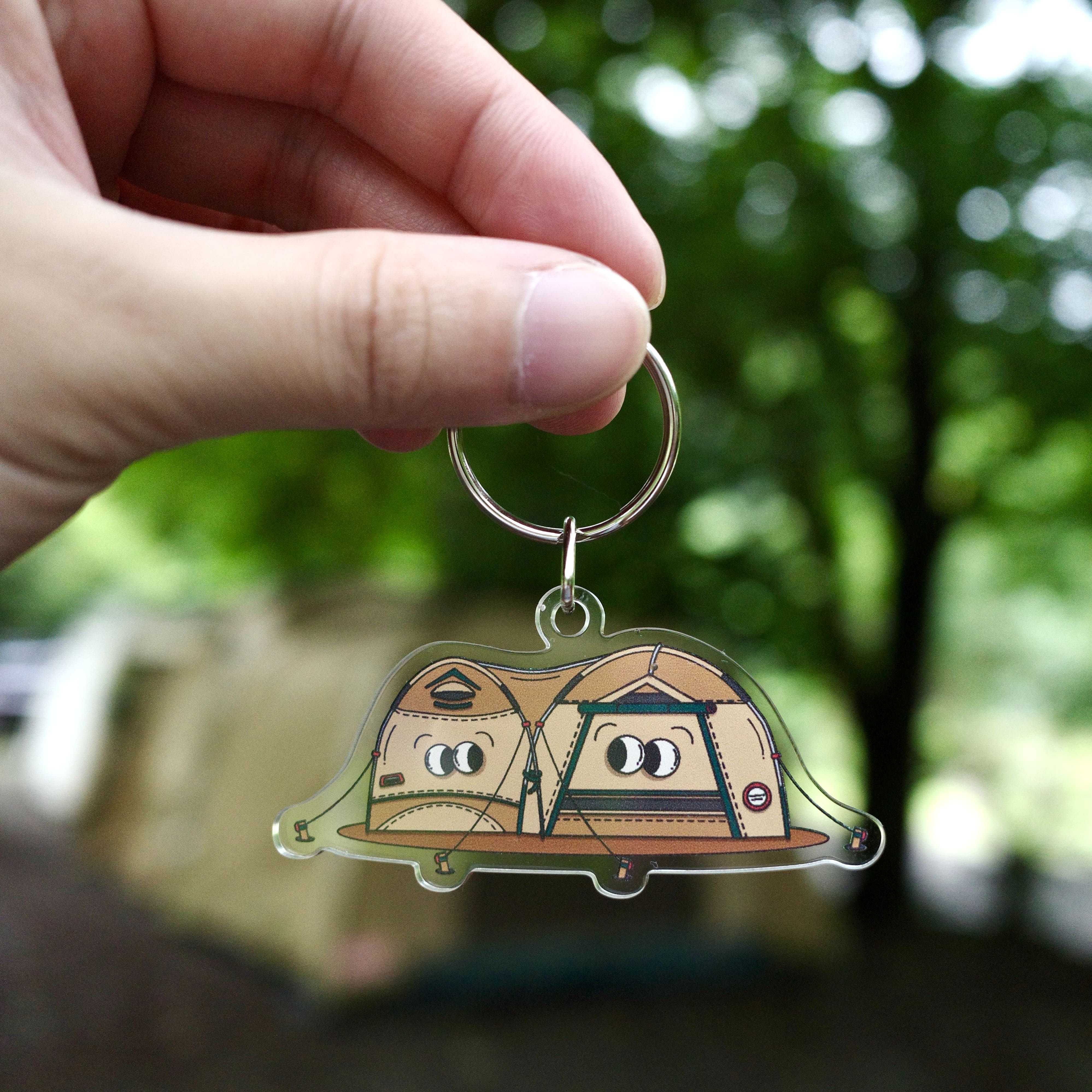 露營夥伴壓克力鑰匙圈｜戶外冒險小物