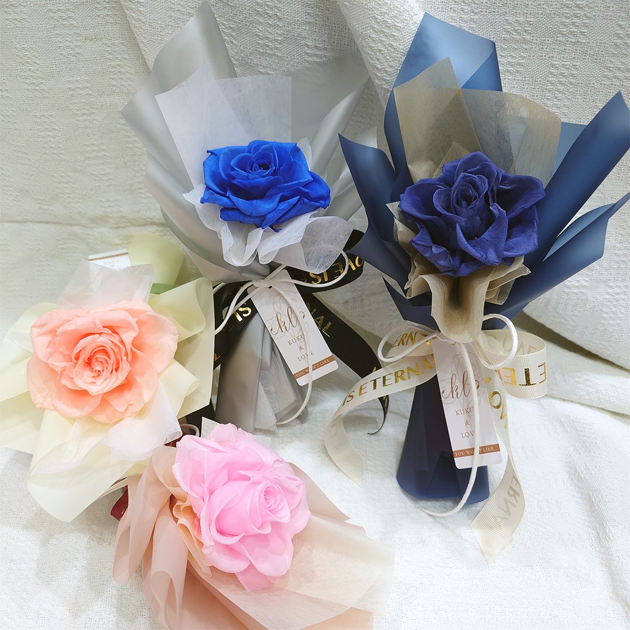 台灣現貨Beloved。永生玫瑰花束 永生花 乾燥花 花束 玫瑰花 情人節花束 情人節禮物 永生玫瑰